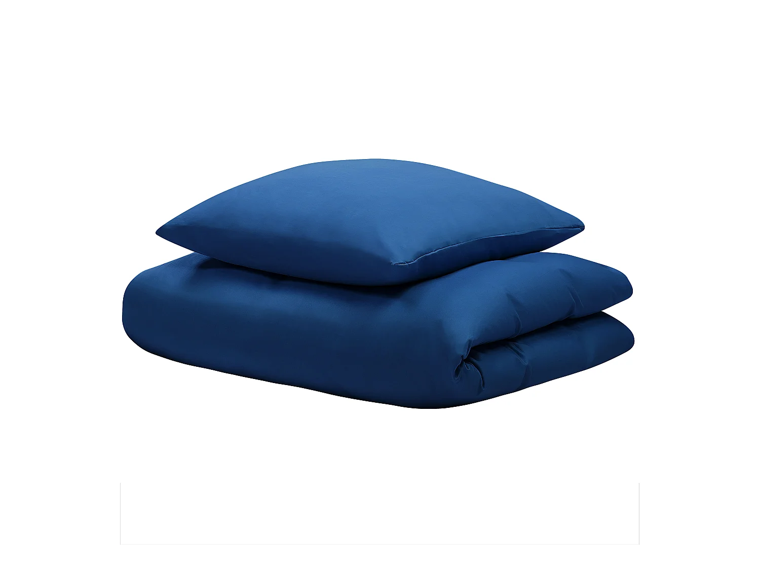 Conjunto de fundas de edredón HARMONRIDGE Satén de algodón 135 x 200 cm Azul oscuro