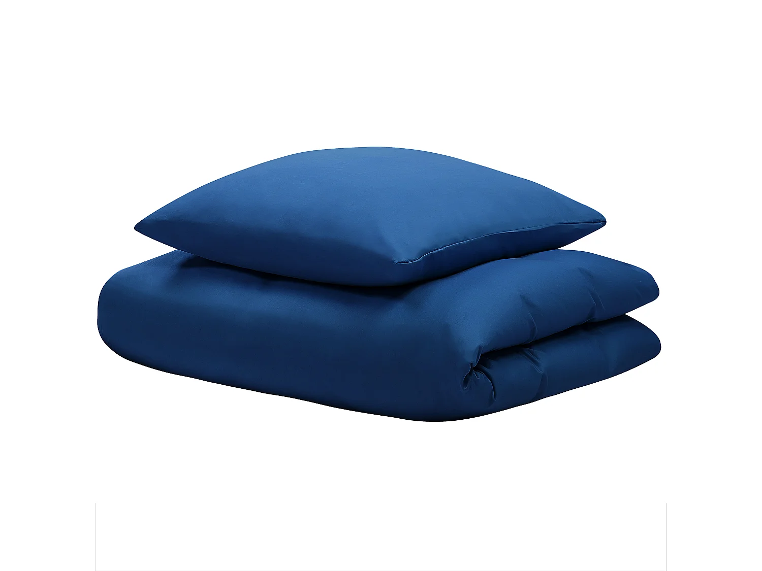 Dekbedovertrekset HARMONRIDGE Satijn katoen 135 x 200 cm Donkerblauw