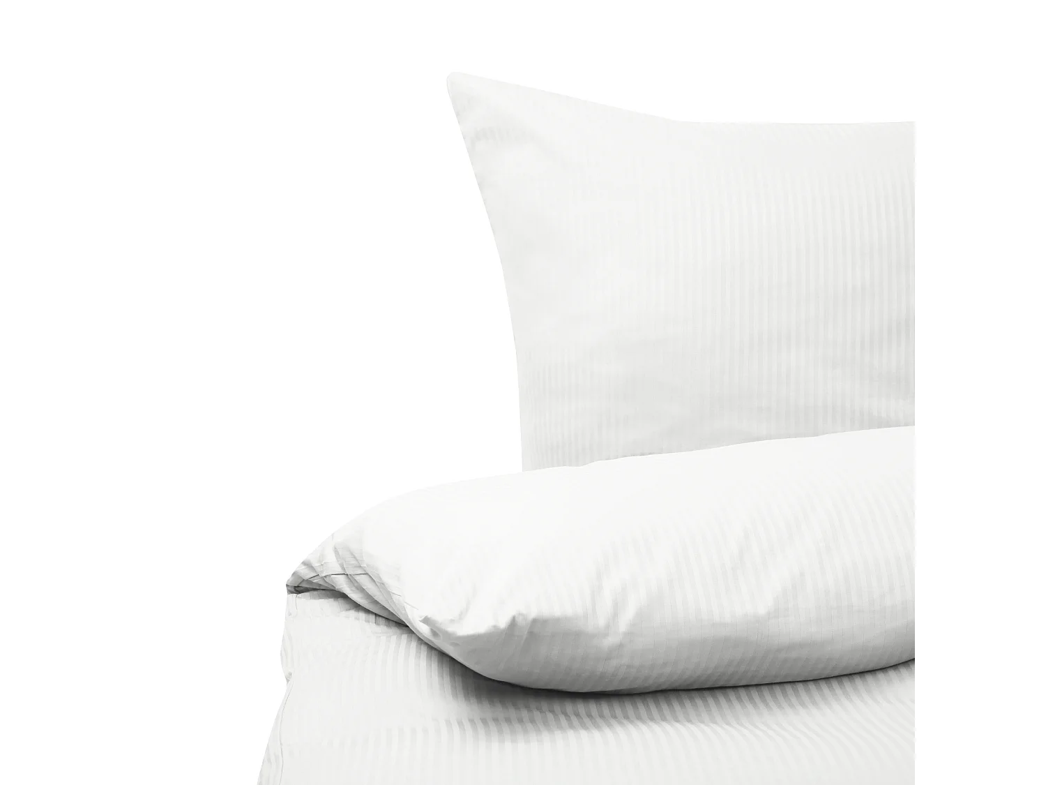Ensemble de housses de couette AVONDALE Satin de coton 135 x 200 cm Blanc