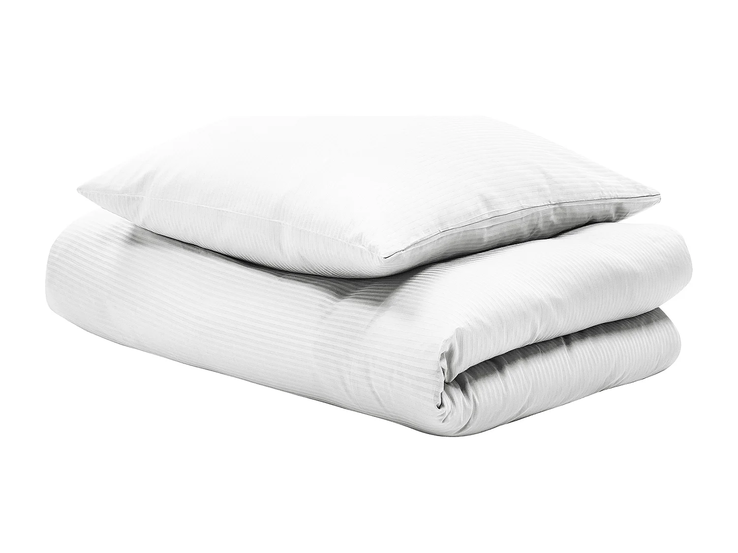 Ensemble de housses de couette AVONDALE Satin de coton 135 x 200 cm Blanc