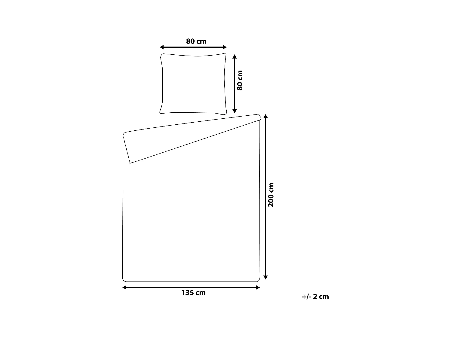 Bettwäsche Set grau 2-teilig Standardgröße 135x200 cm mit Knöpfen Morningside