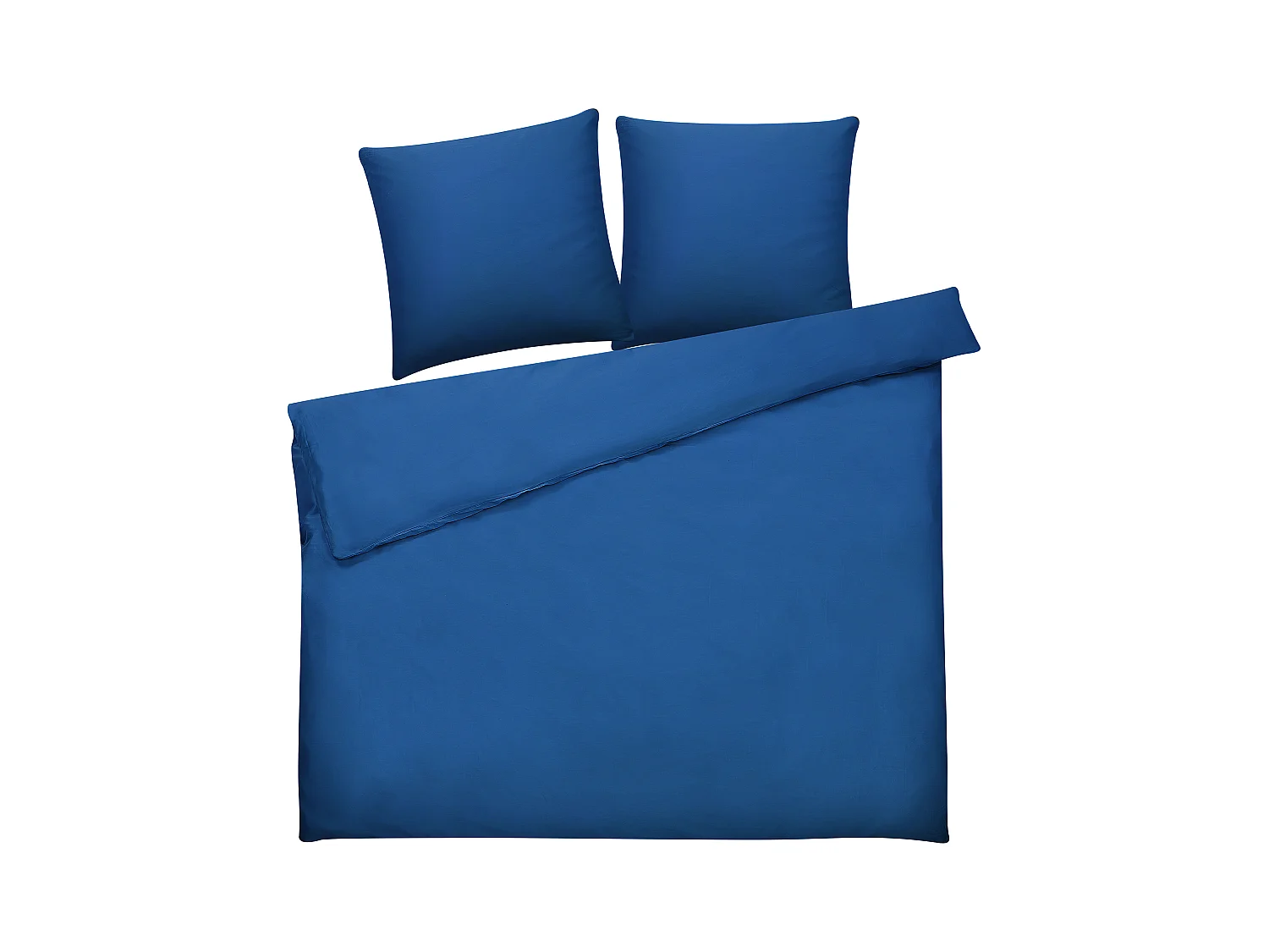Set Copripiumino HARMONRIDGE Raso di Cotone 220 x 240 cm Blu scuro