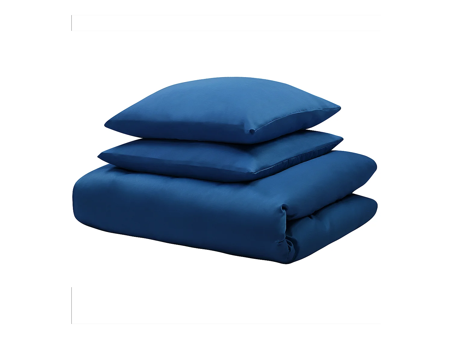 Set Copripiumino HARMONRIDGE Raso di Cotone 220 x 240 cm Blu scuro