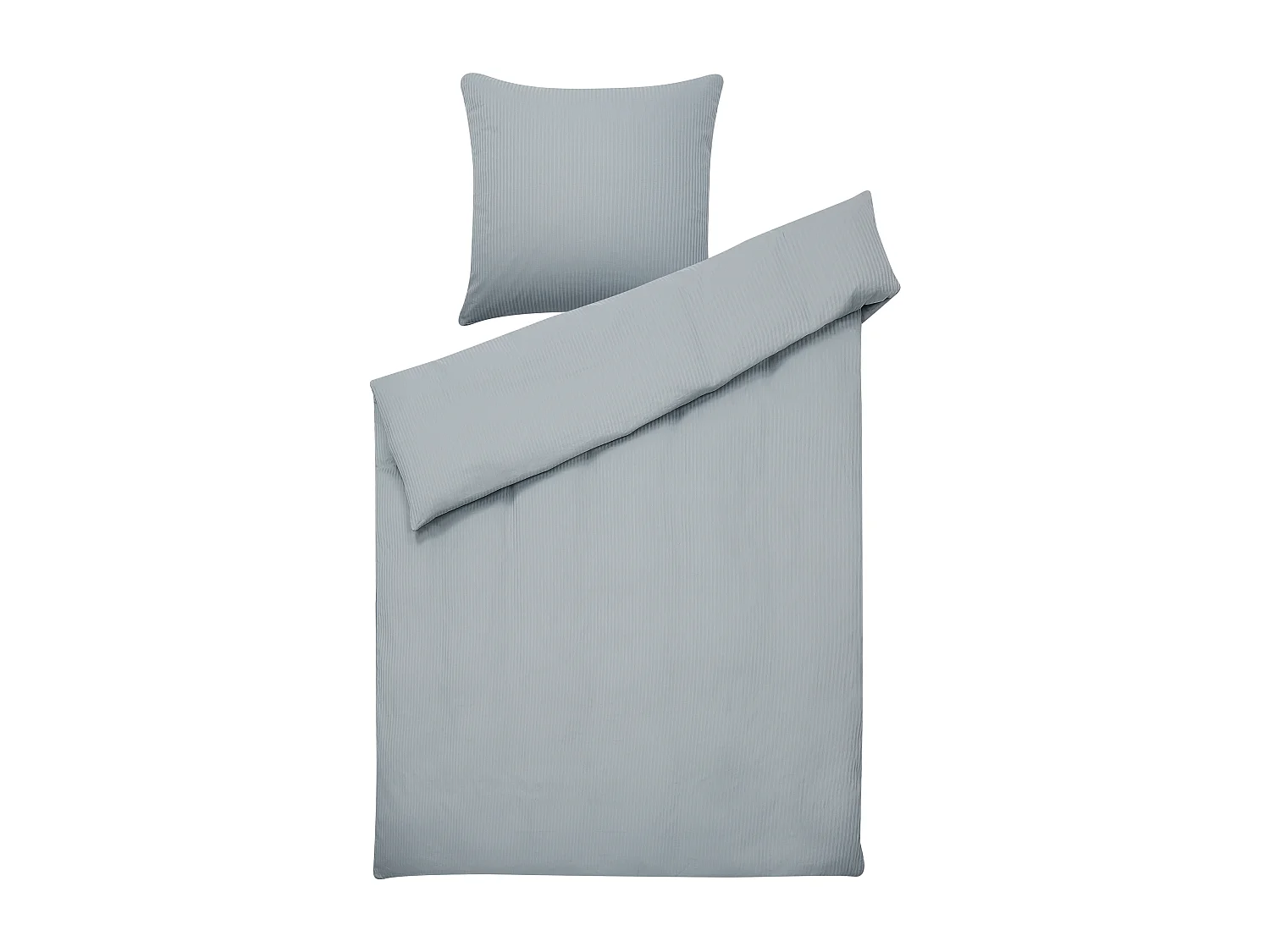 Ensemble de housses de couette AVONDALE Satin de coton 135 x 200 cm Gris