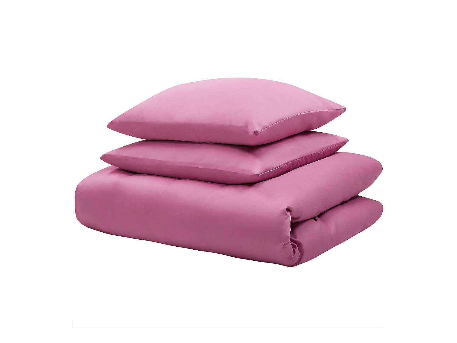 Dekbedovertrekset HARMONRIDGE Satijn katoen 200 x 220 cm Roze