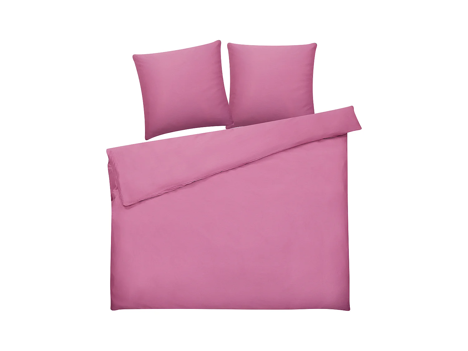 Dekbedovertrekset HARMONRIDGE Satijn katoen 200 x 220 cm Roze