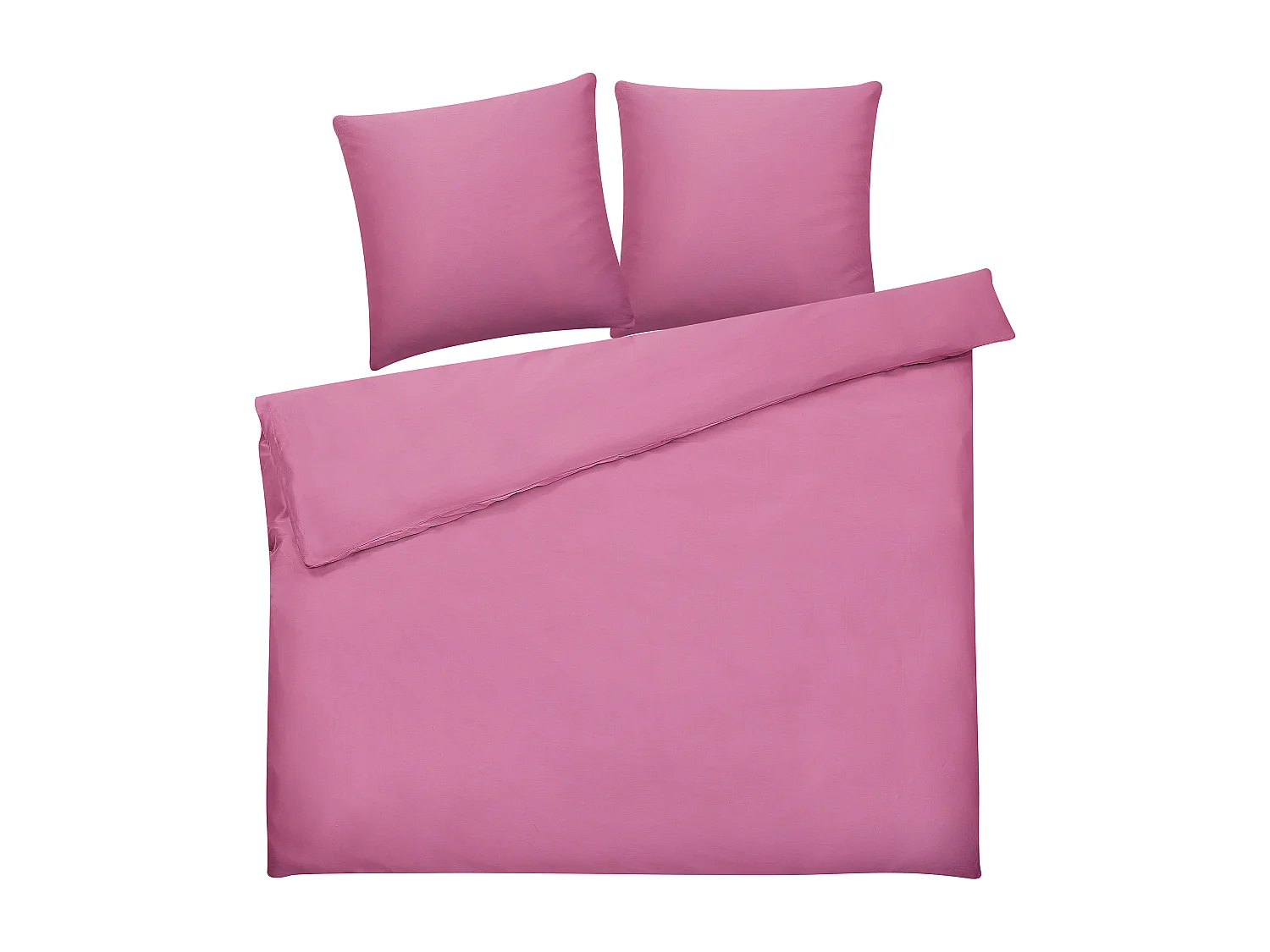 Ensemble de housses de couette HARMONRIDGE Satin de coton 200 x 220 cm Rose