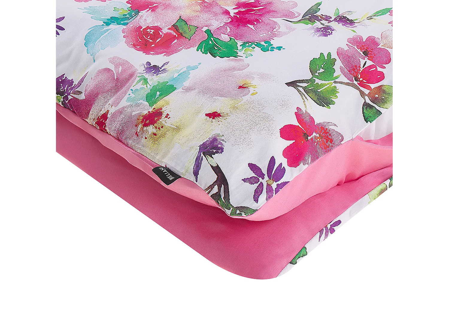 Bettwäsche-Set LARYNHILL Baumwollsatin 135 x 200 cm Rosa