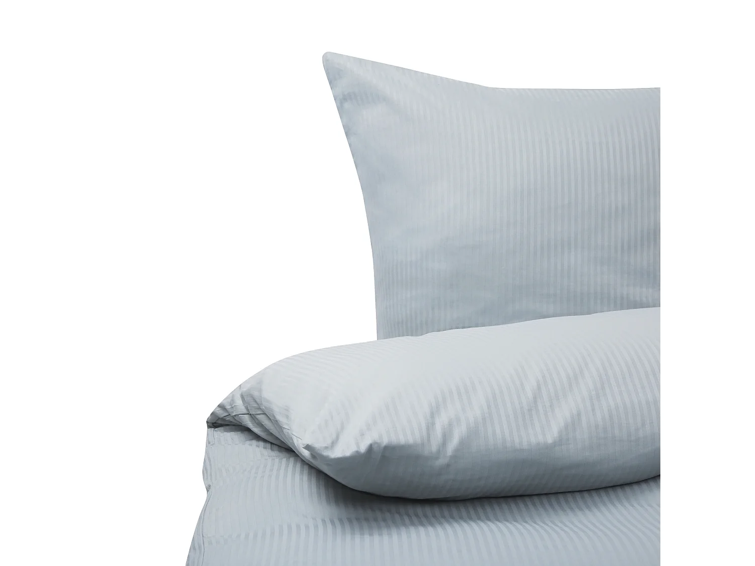 Bettwäsche-Set AVONDALE Baumwollsatin 155 x 220 cm Grau