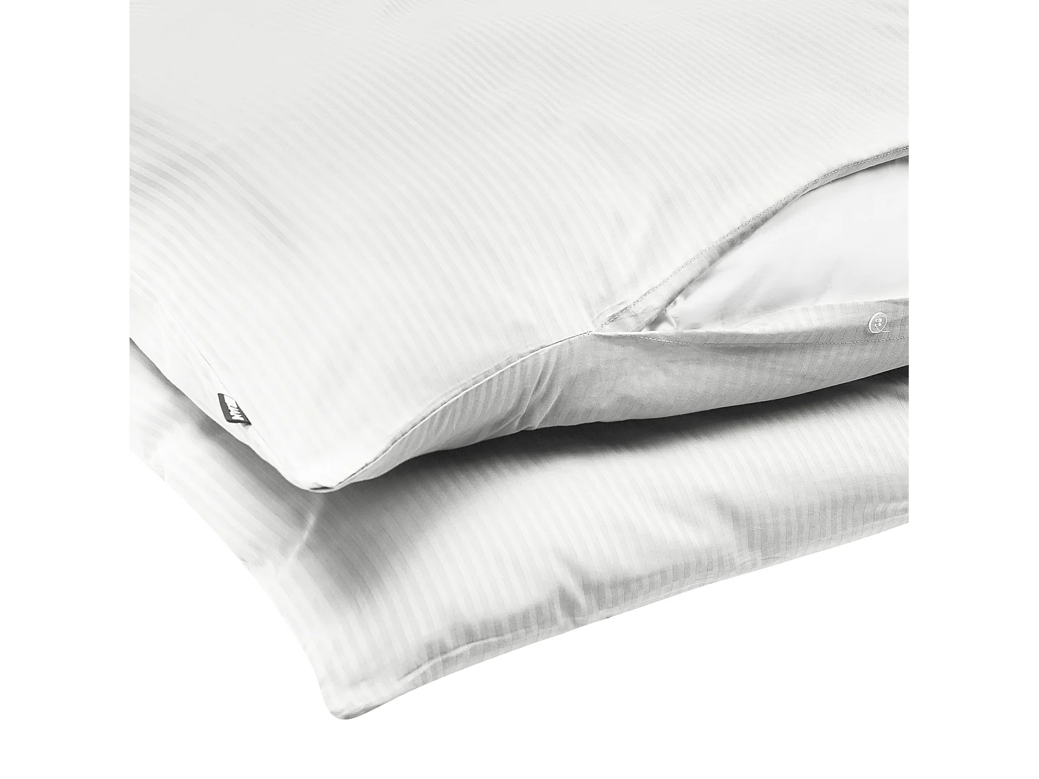 Conjunto de capas de edredão AVONDALE Cetim de algodão 155 x 220 cm Branco