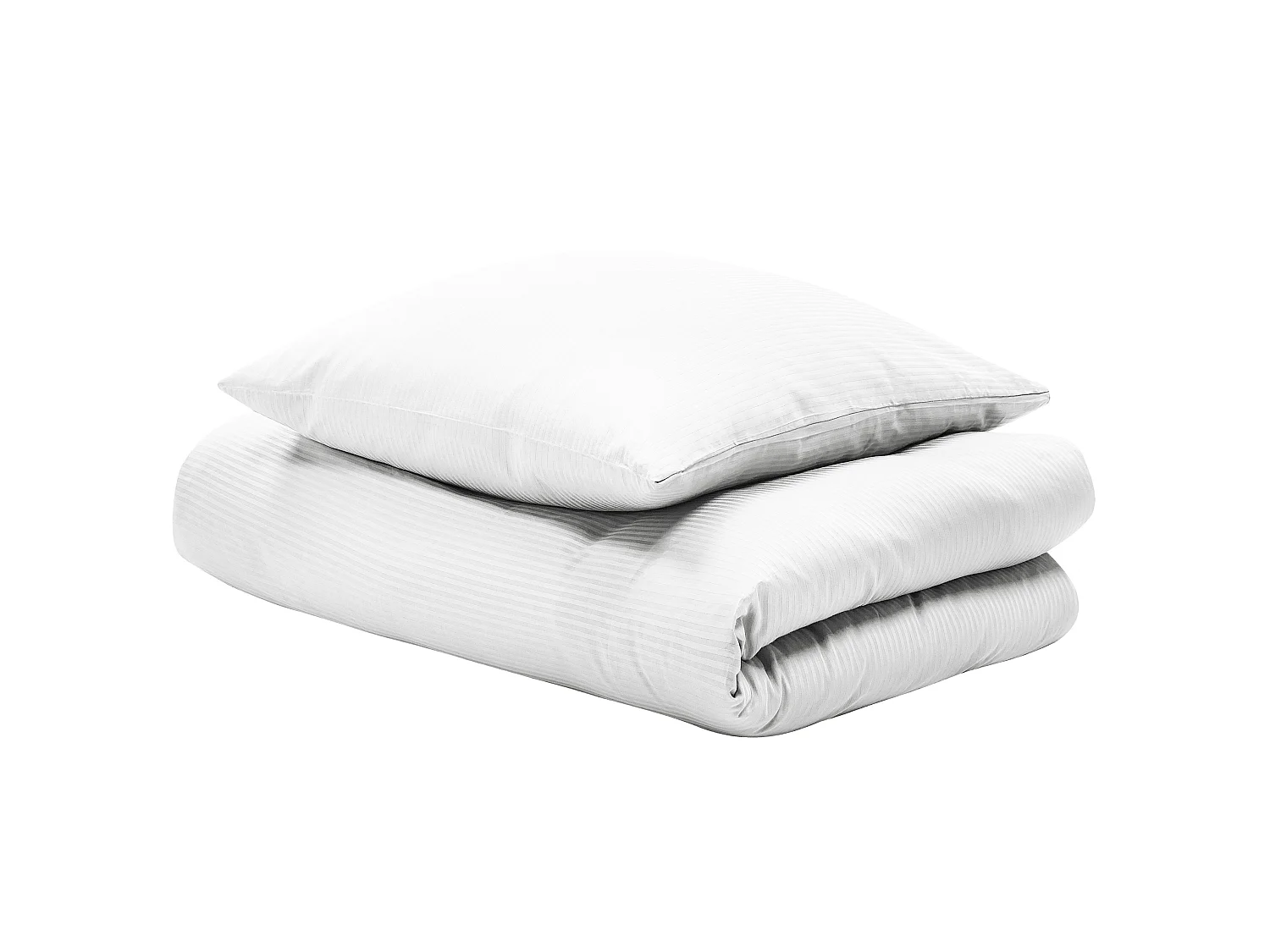 Duvet Cover Set AVONDALE Sateen Cotton 155 x 220 cm White