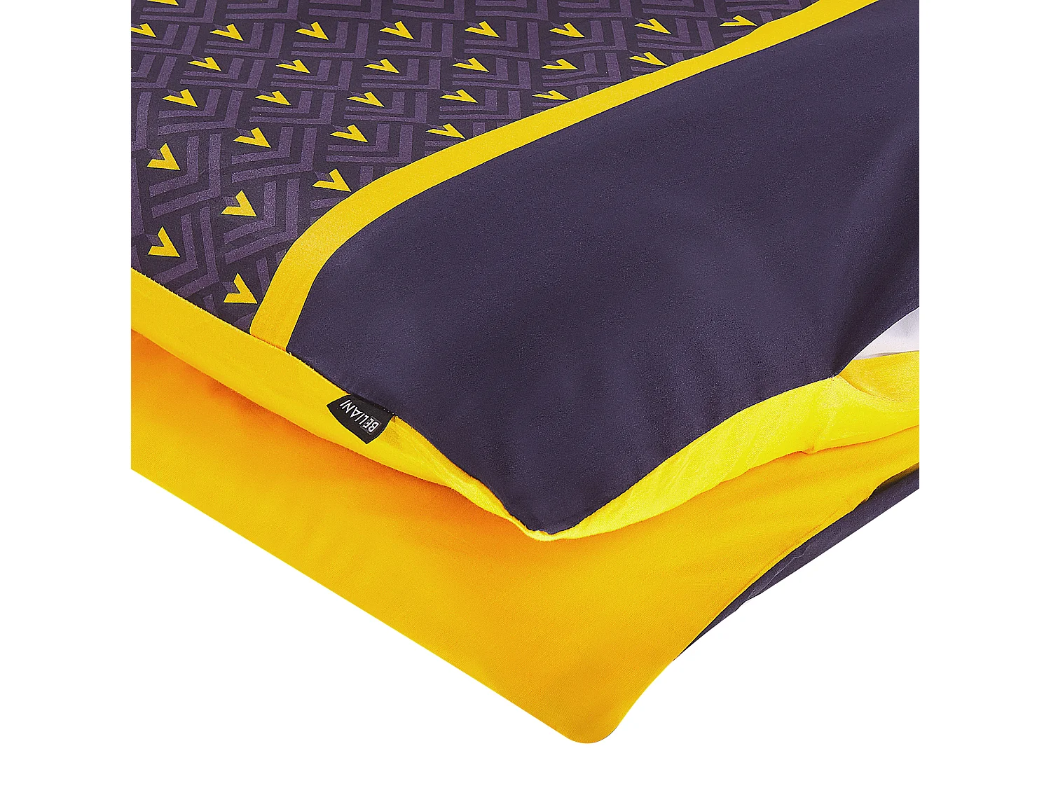 Ensemble de housses de couette WALLINGFORD Satin de coton 135 x 200 cm Bleu