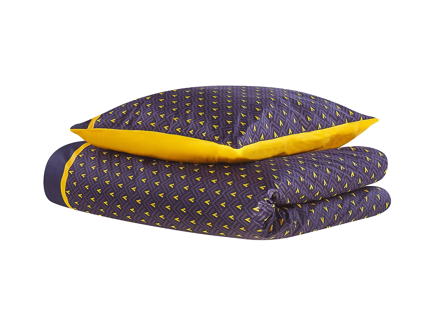 Komplet pościeli WALLINGFORD Bawełna satynowa 135 x 200 cm Niebieski