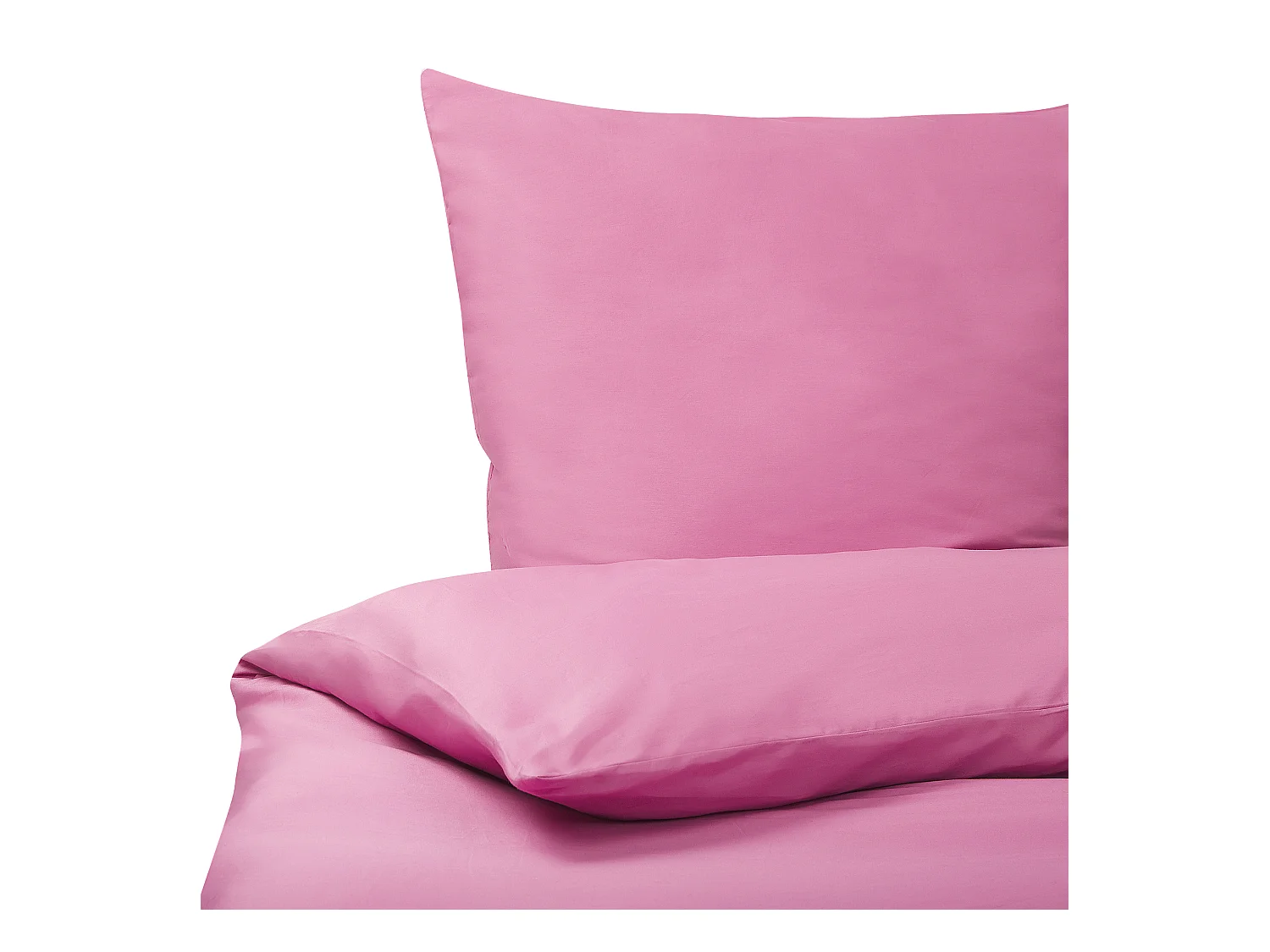 Bettwäsche Set rosa 2-teilig Standardgröße 135x200 cm mit Knöpfen Harmonridge