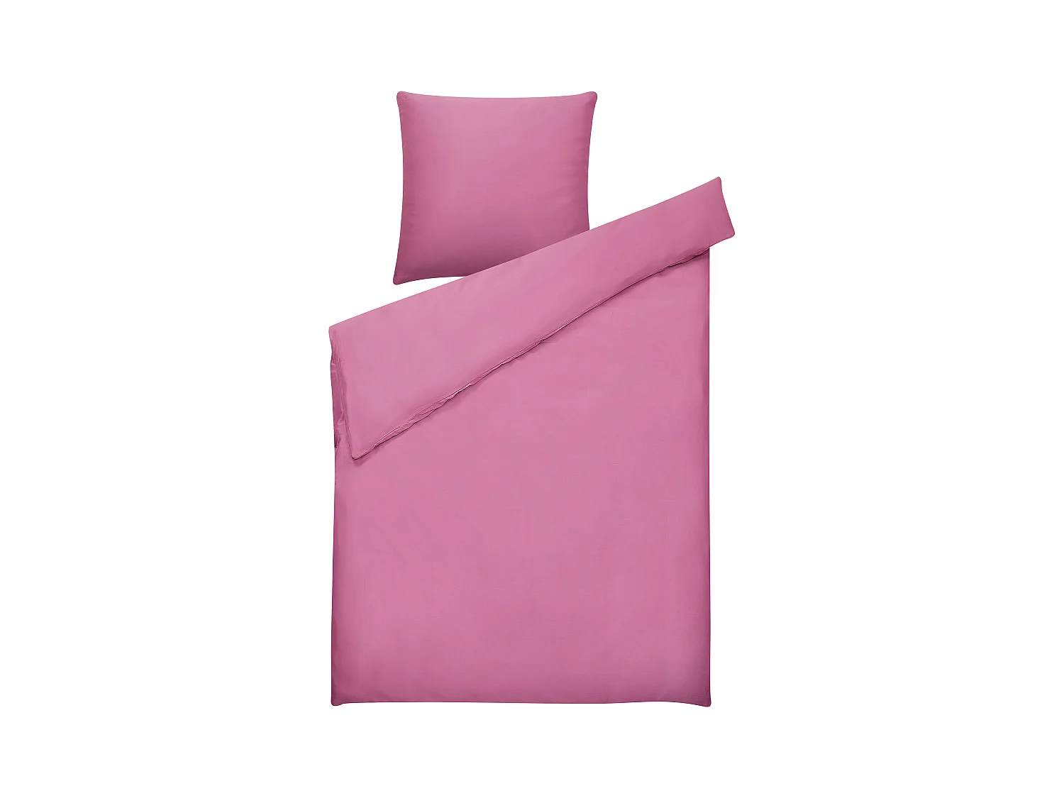 Dekbedovertrekset HARMONRIDGE Satijn katoen 135 x 200 cm Roze