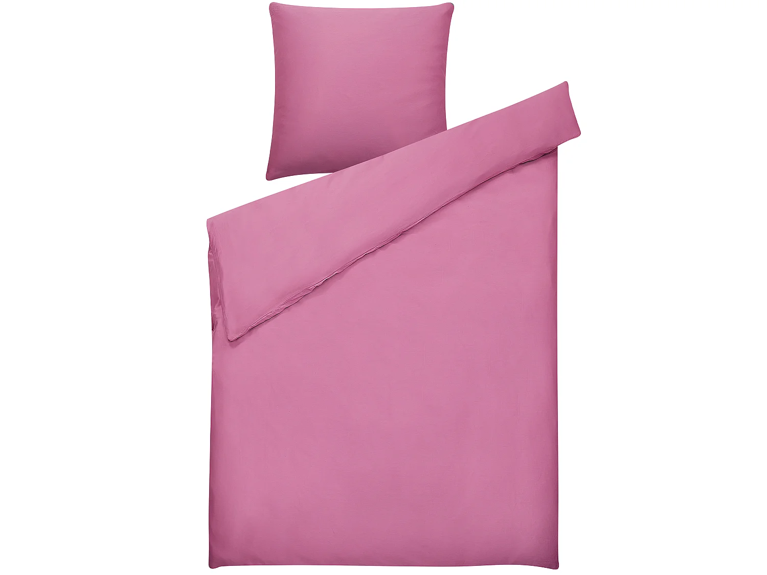 Dekbedovertrekset HARMONRIDGE Satijn katoen 135 x 200 cm Roze