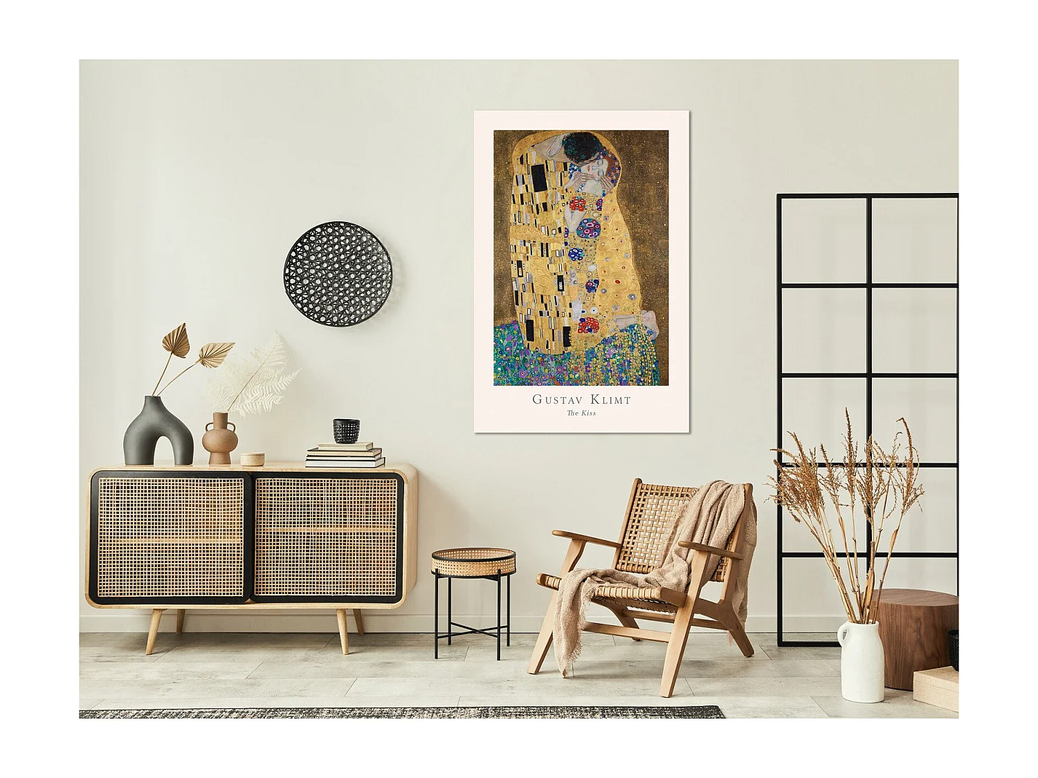 Tableau Gustav Klimt The Kiss Vertical - 60 x 90 cm