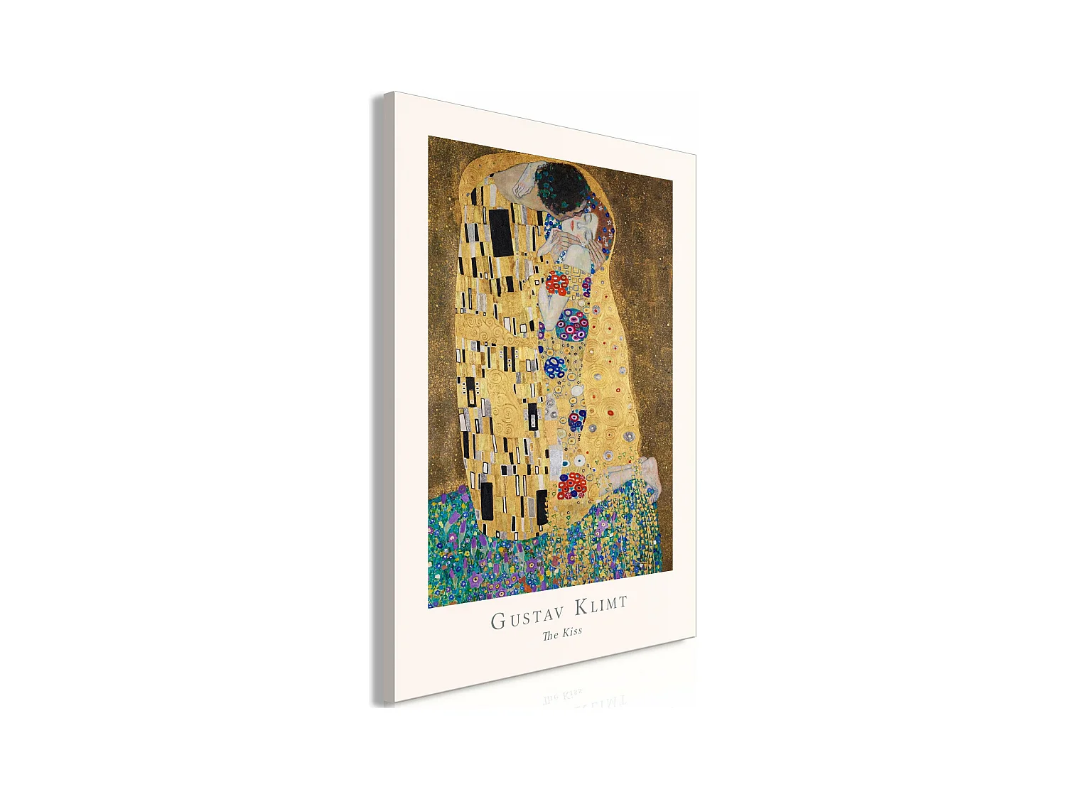Tableau Gustav Klimt The Kiss Vertical - 60 x 90 cm