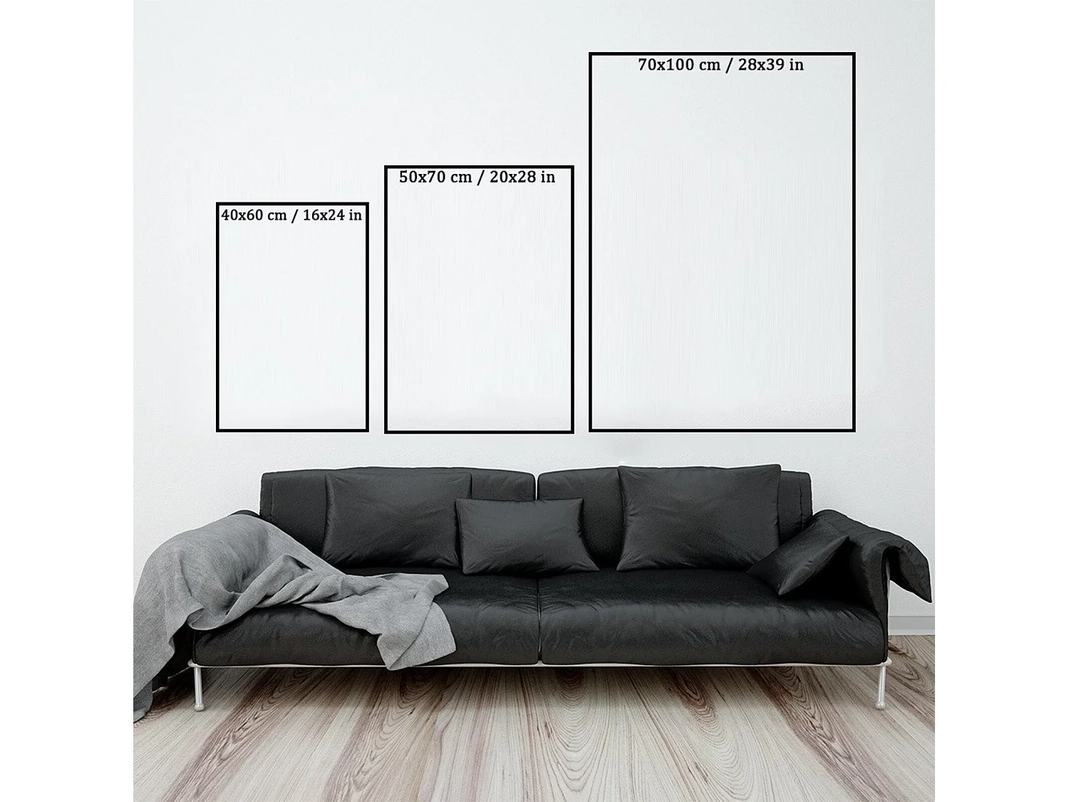 Tableau bois Cercle abstrait I - 40 x 60 cm