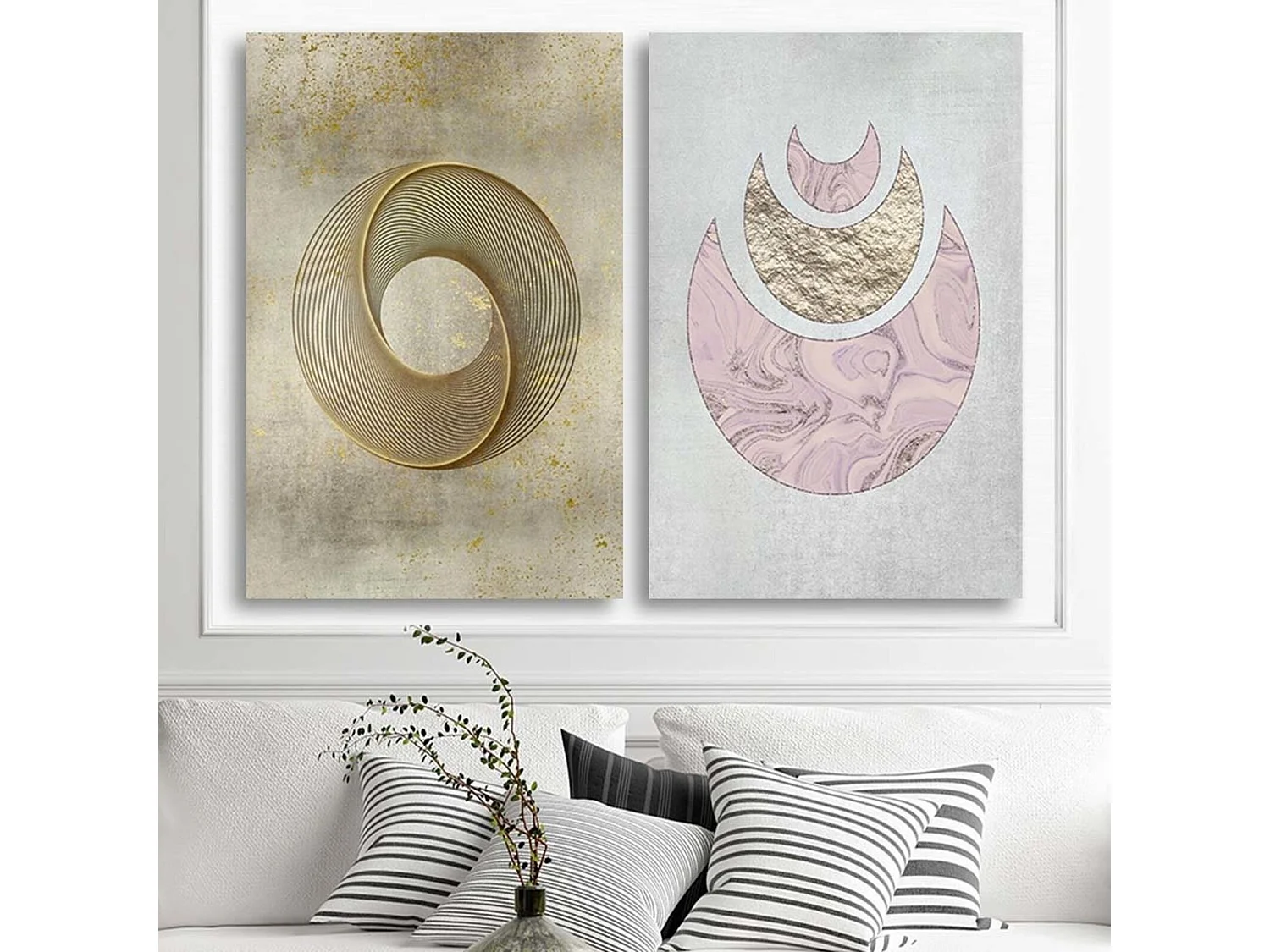 Tableau bois Cercle abstrait I - 40 x 60 cm