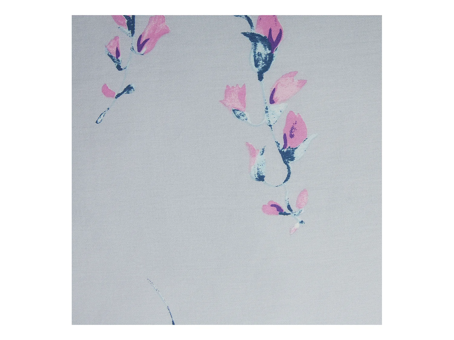 Ensemble de housses de couette EVERGREEN Satin de coton 135 x 200 cm Bleu clair