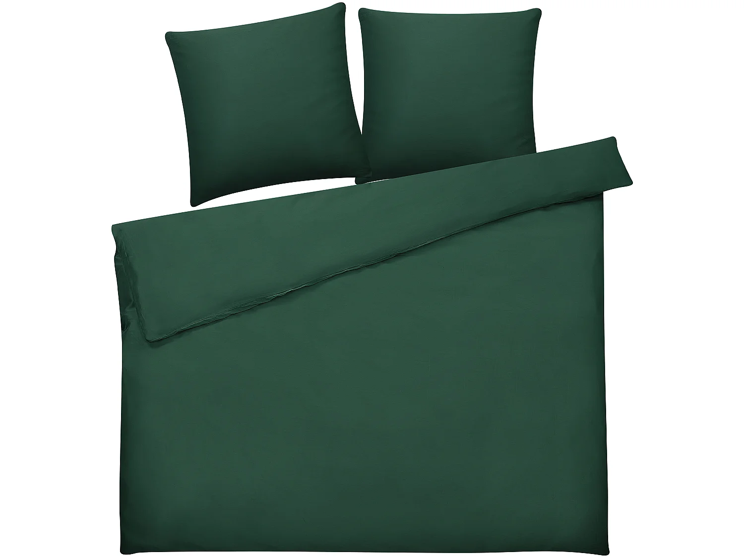 Housse de couette en satin de coton 220 x 240 cm vert HARMONRIDGE