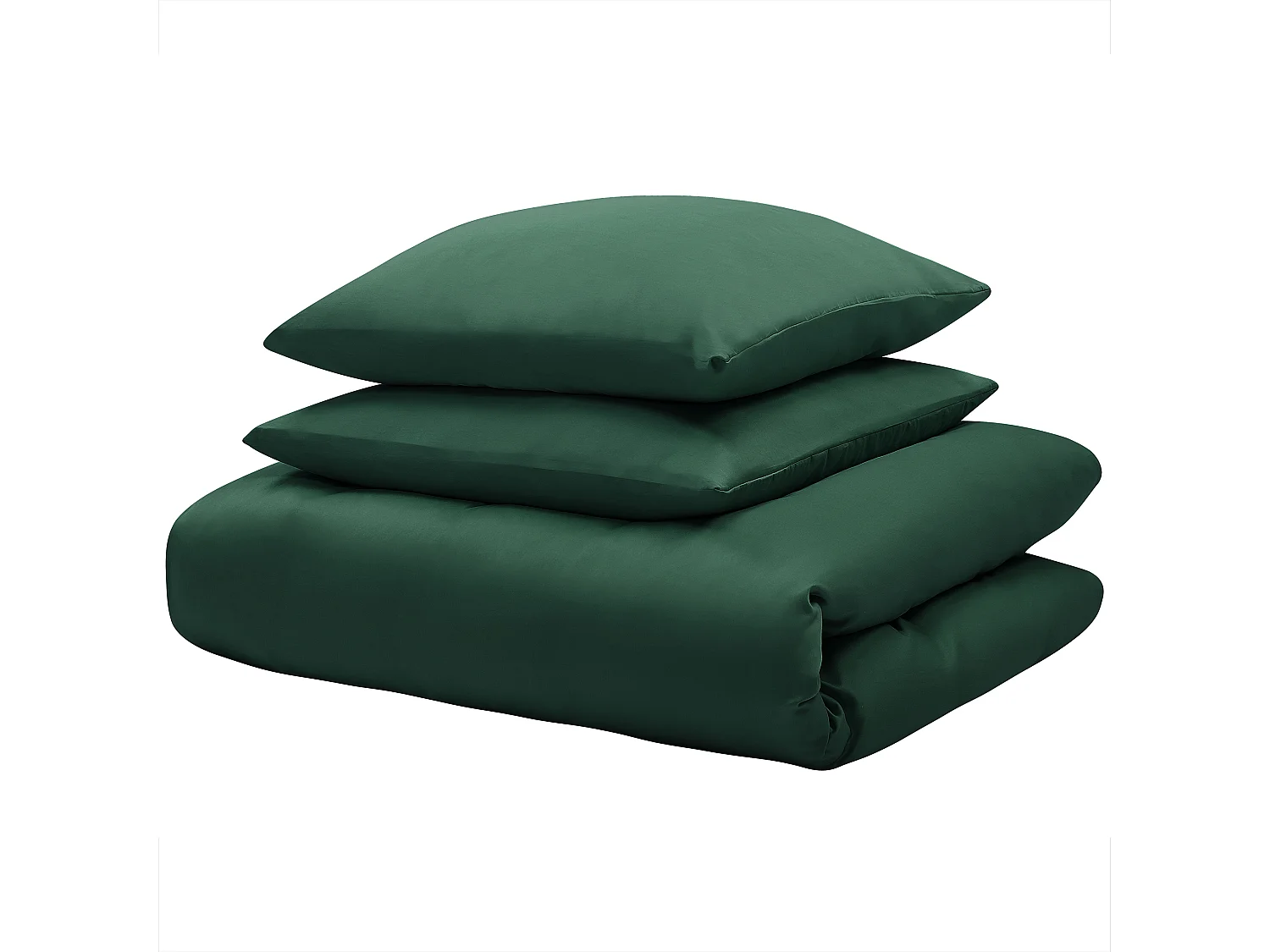Housse de couette en satin de coton 220 x 240 cm vert HARMONRIDGE