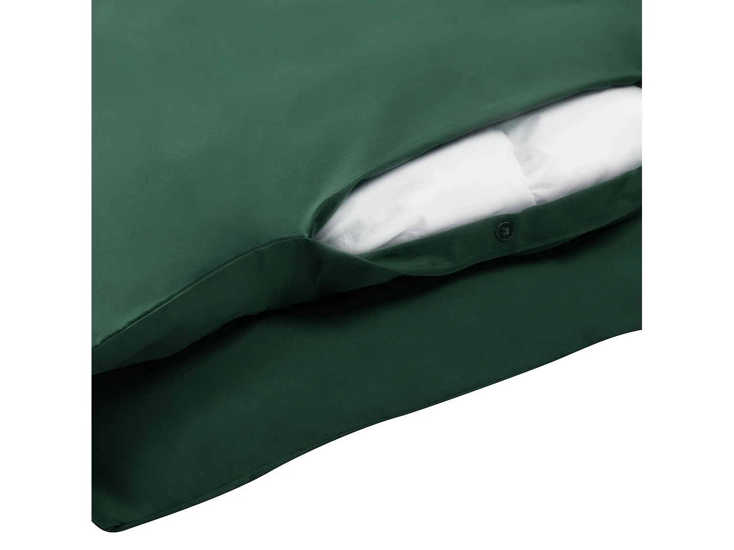 Housse de couette en satin de coton 220 x 240 cm vert HARMONRIDGE