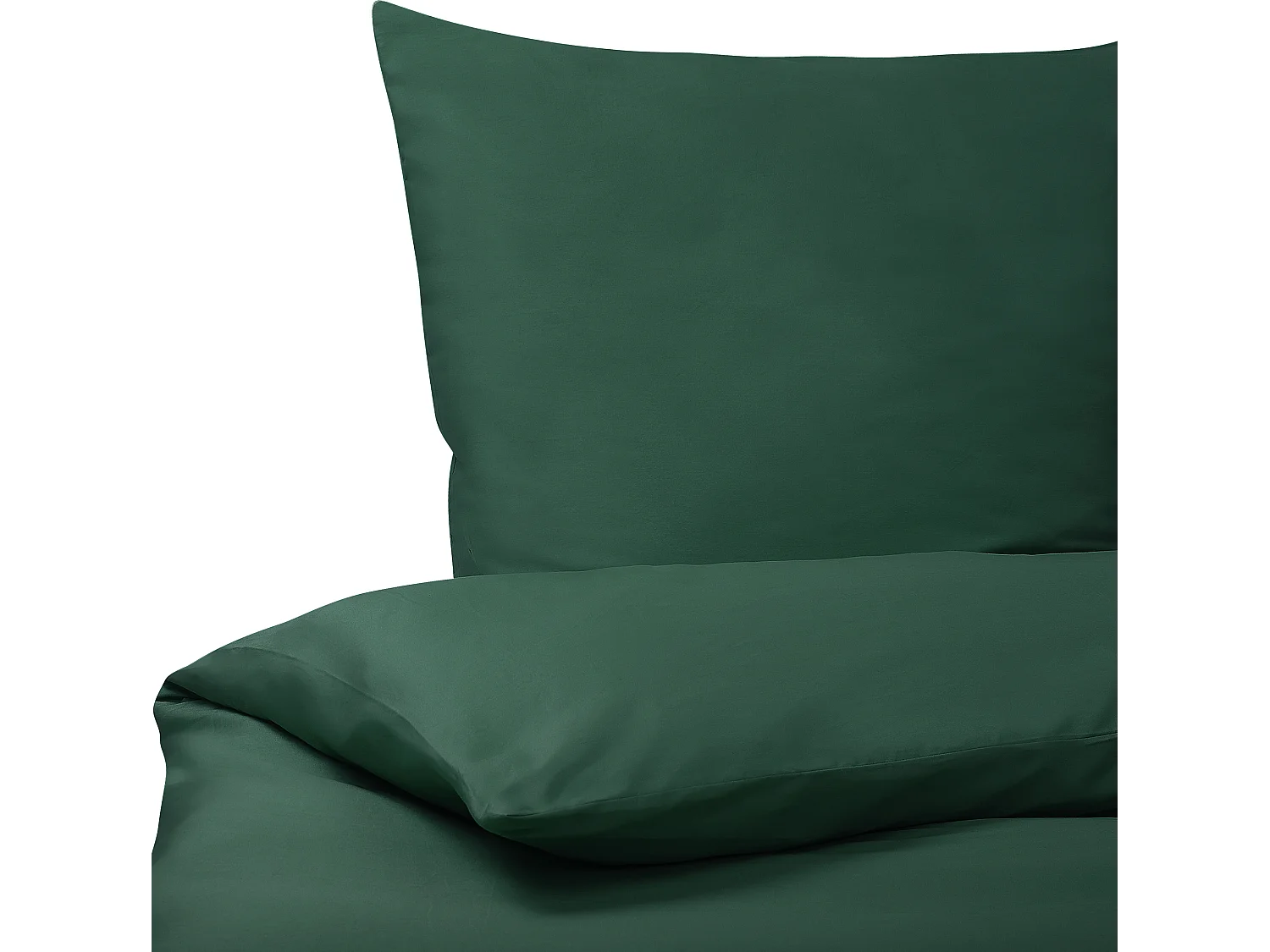Housse de couette en satin de coton 220 x 240 cm vert HARMONRIDGE