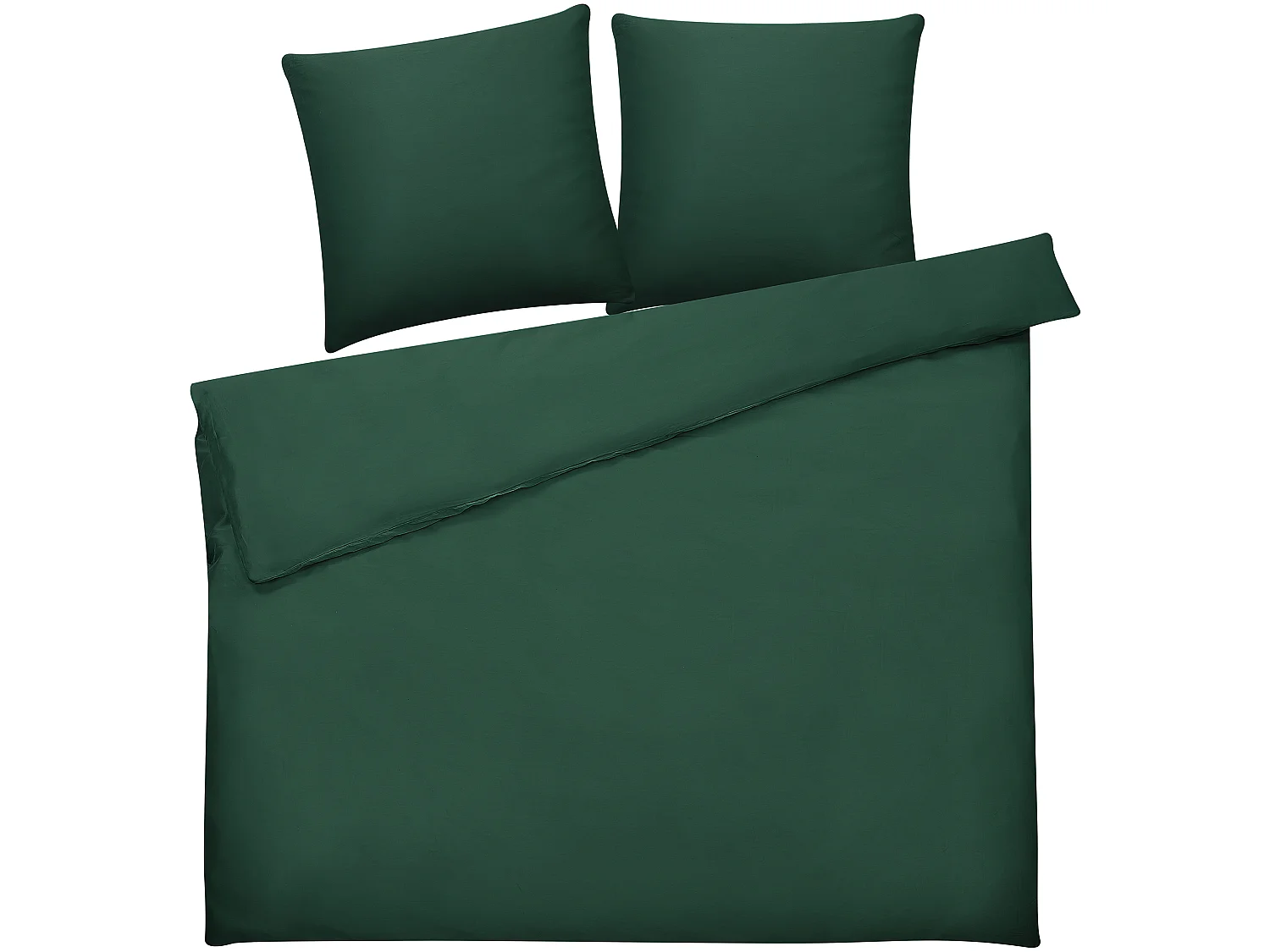 Housse de couette en satin de coton 220 x 240 cm vert HARMONRIDGE