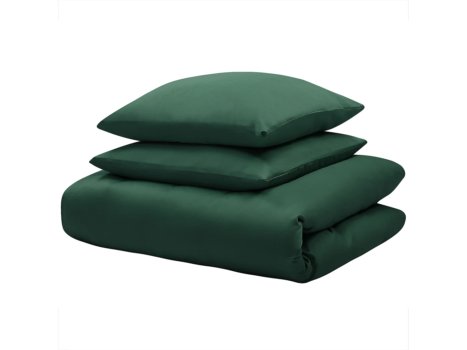 Housse de couette en satin de coton 220 x 240 cm vert HARMONRIDGE
