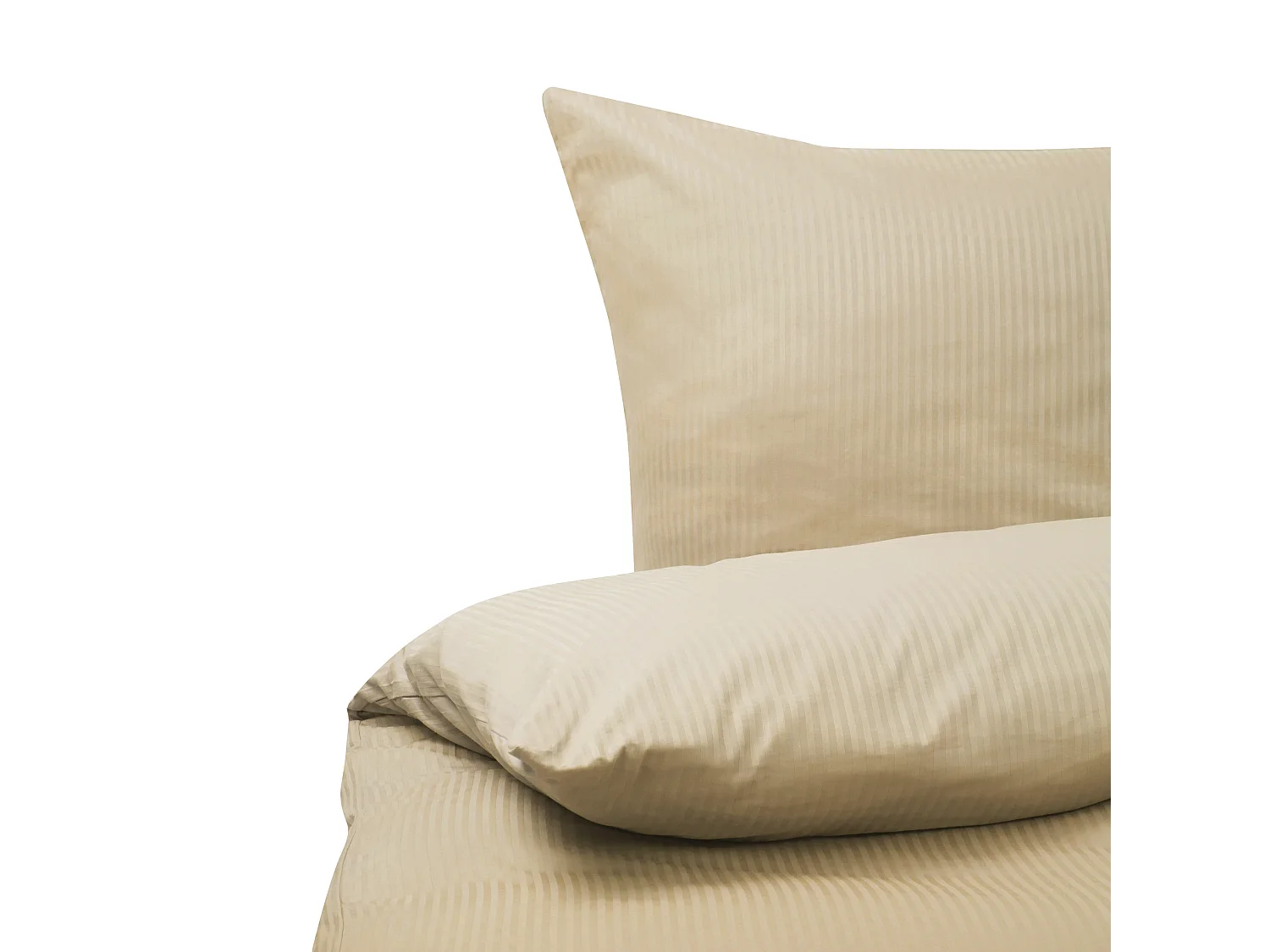 Dekbedovertrekset AVONDALE Satijn katoen 155 x 220 cm Beige