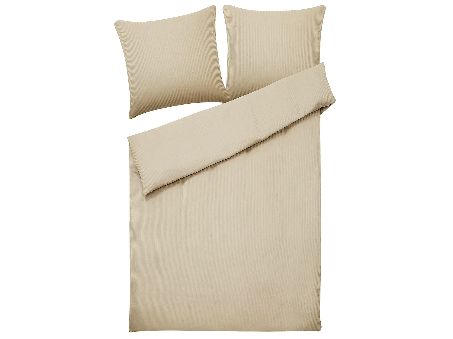 Dekbedovertrekset AVONDALE Satijn katoen 155 x 220 cm Beige