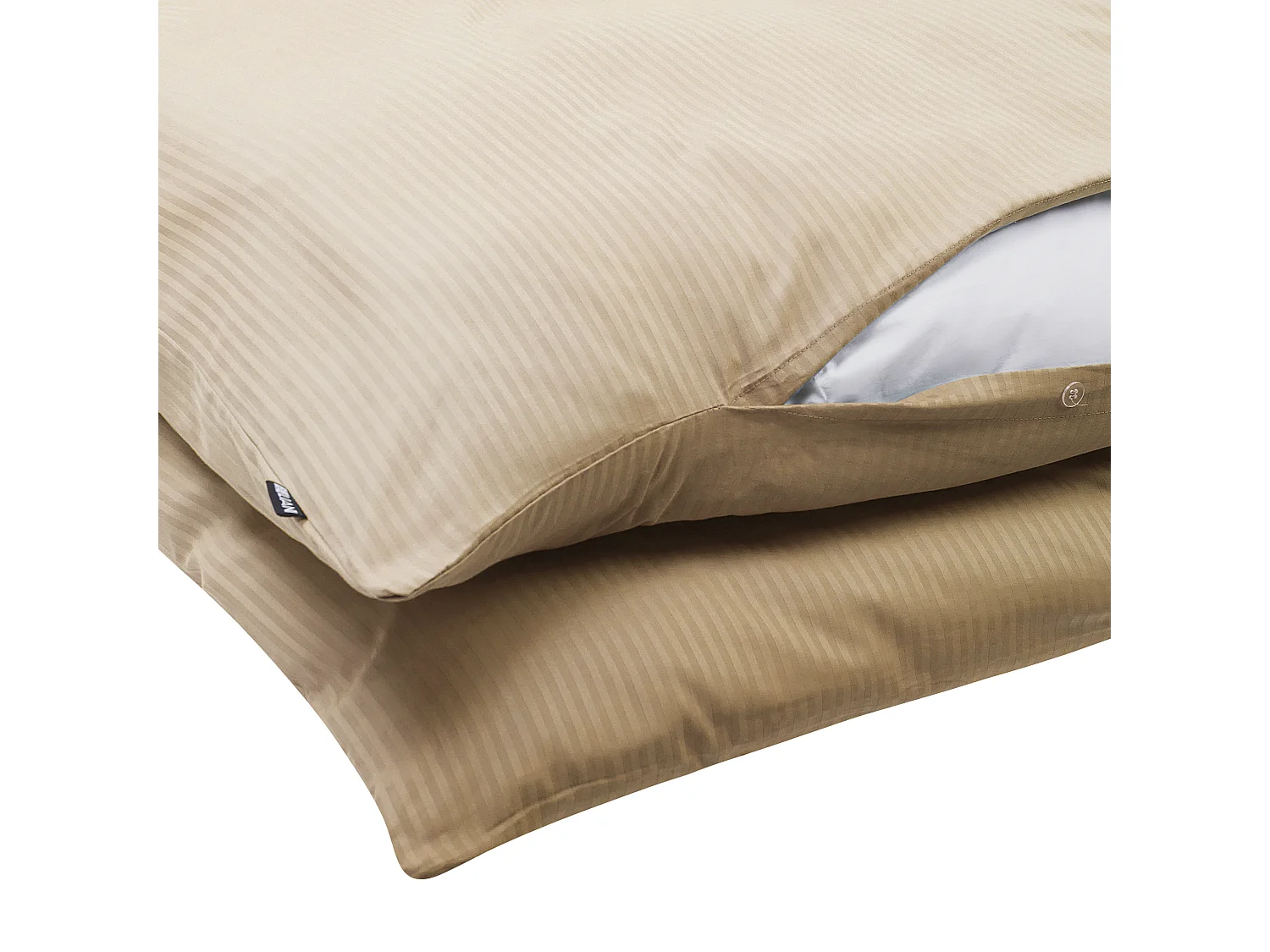 Dekbedovertrekset AVONDALE Satijn katoen 200 x 220 cm Beige