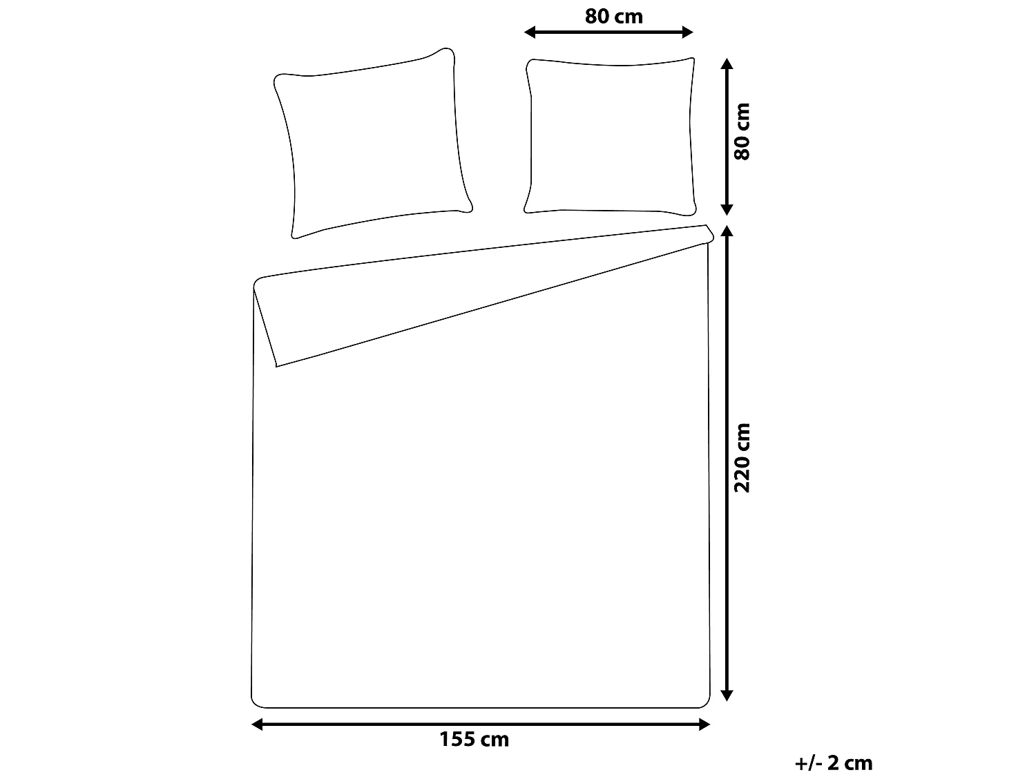 Ensemble de housses de couette HARMONRIDGE Satin de coton 155 x 220 cm Rose