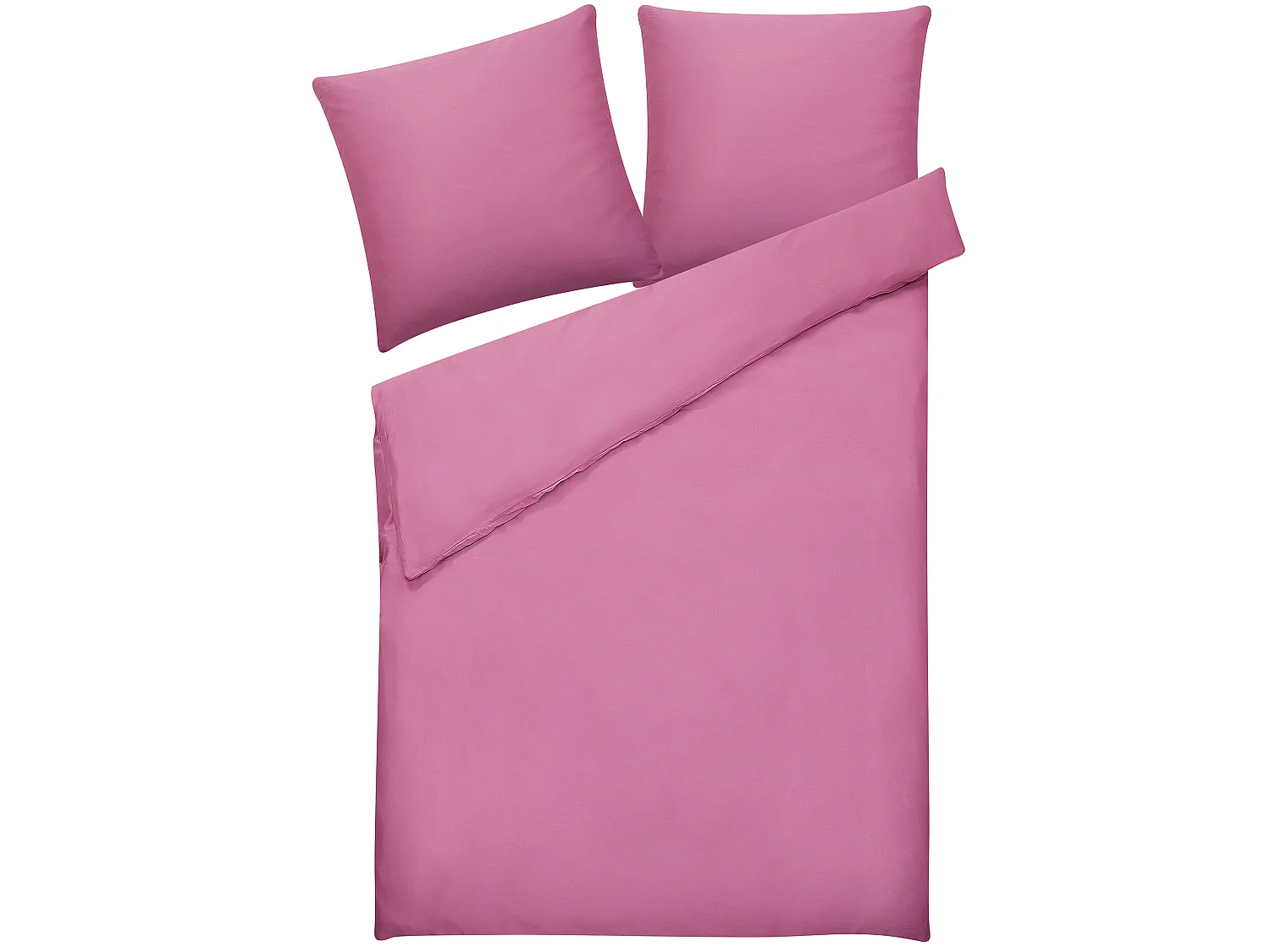 Ensemble de housses de couette HARMONRIDGE Satin de coton 155 x 220 cm Rose