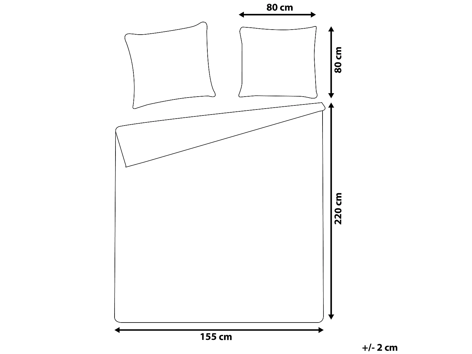 Ensemble de housses de couette HARMONRIDGE Satin de coton 155 x 220 cm Rose
