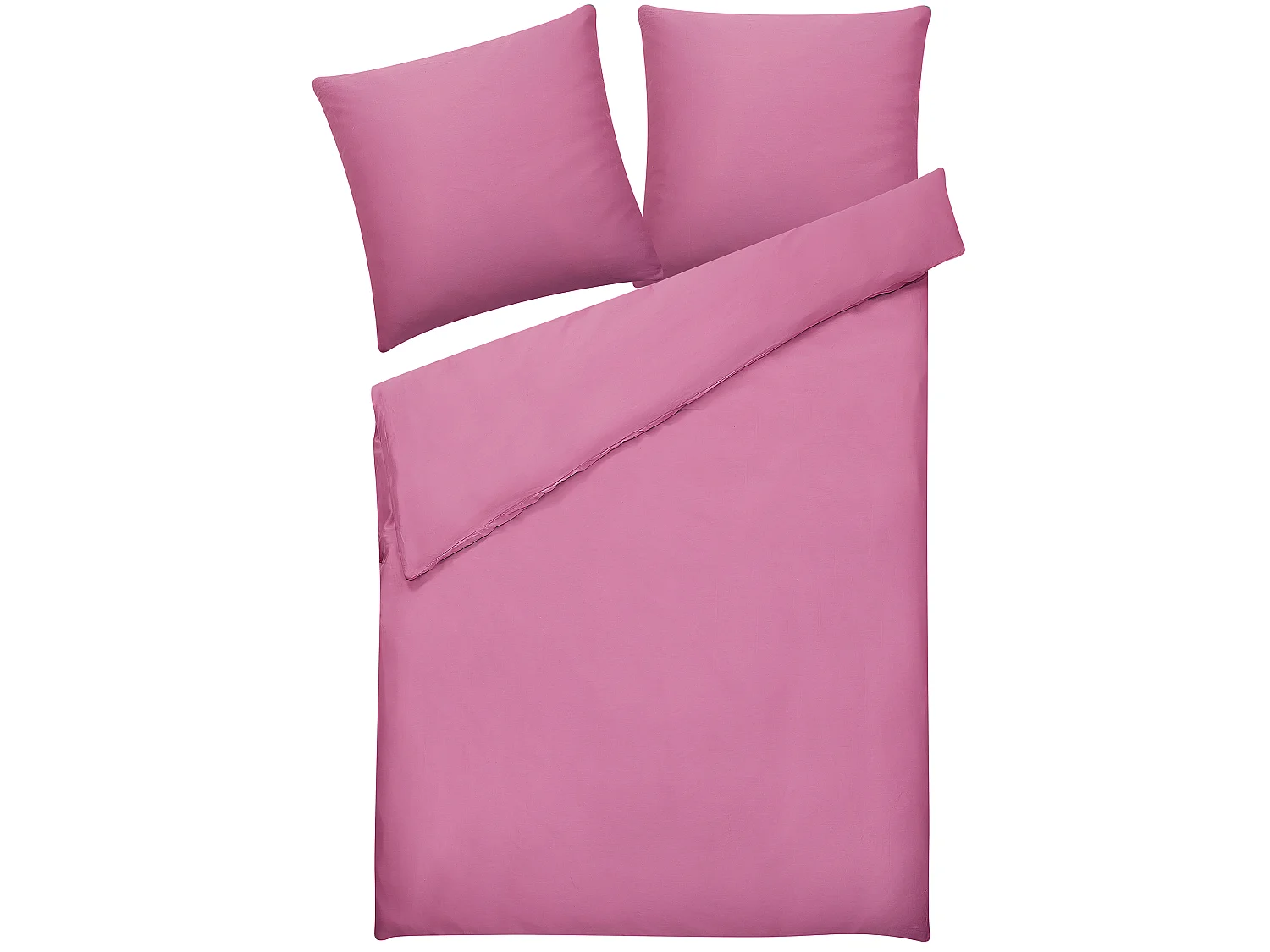 Ensemble de housses de couette HARMONRIDGE Satin de coton 155 x 220 cm Rose