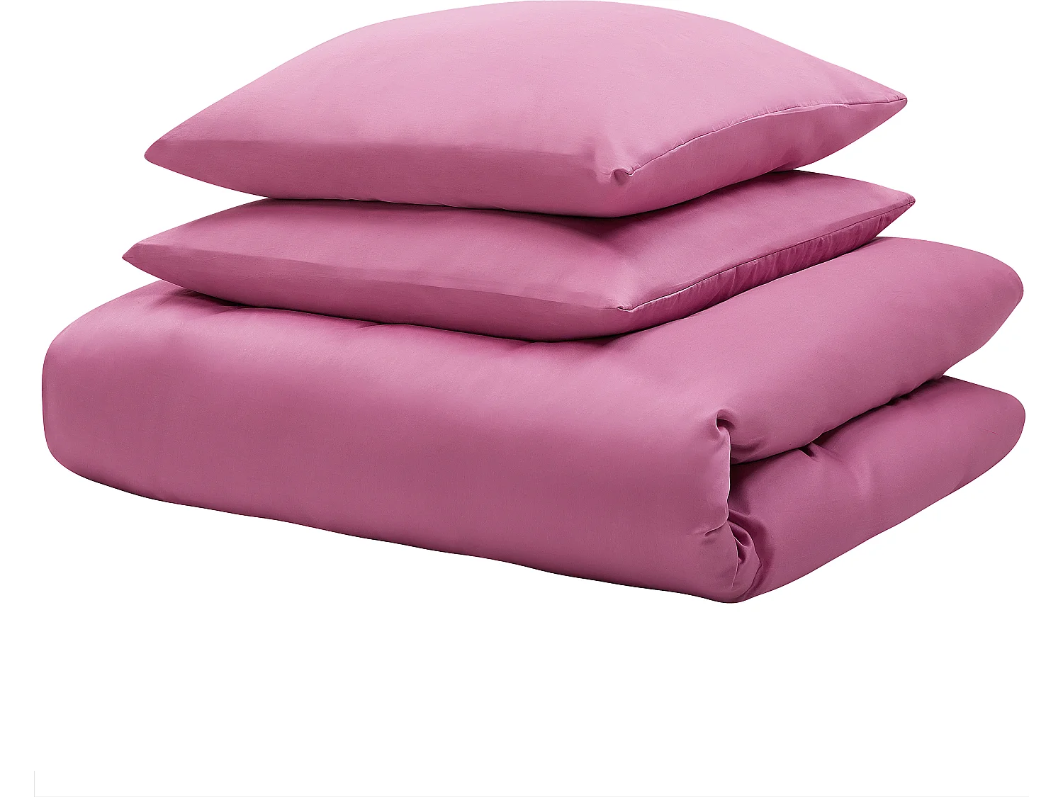 Ensemble de housses de couette HARMONRIDGE Satin de coton 155 x 220 cm Rose