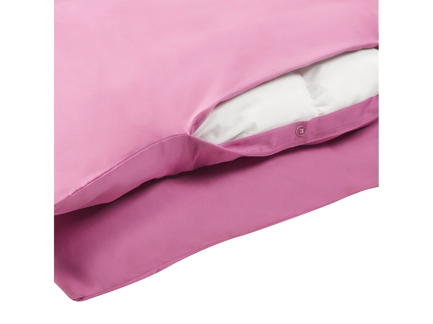 Ensemble de housses de couette HARMONRIDGE Satin de coton 155 x 220 cm Rose