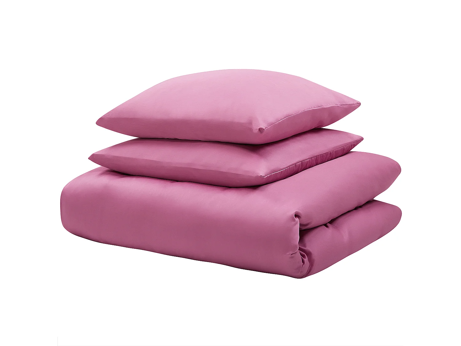 Ensemble de housses de couette HARMONRIDGE Satin de coton 155 x 220 cm Rose