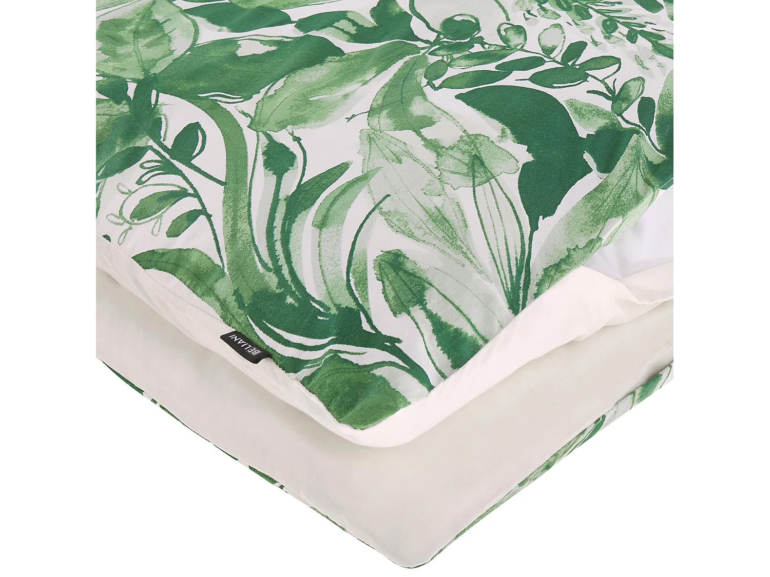 Ensemble de housses de couette GREENWOOD Satin de coton 155 x 220 cm Vert