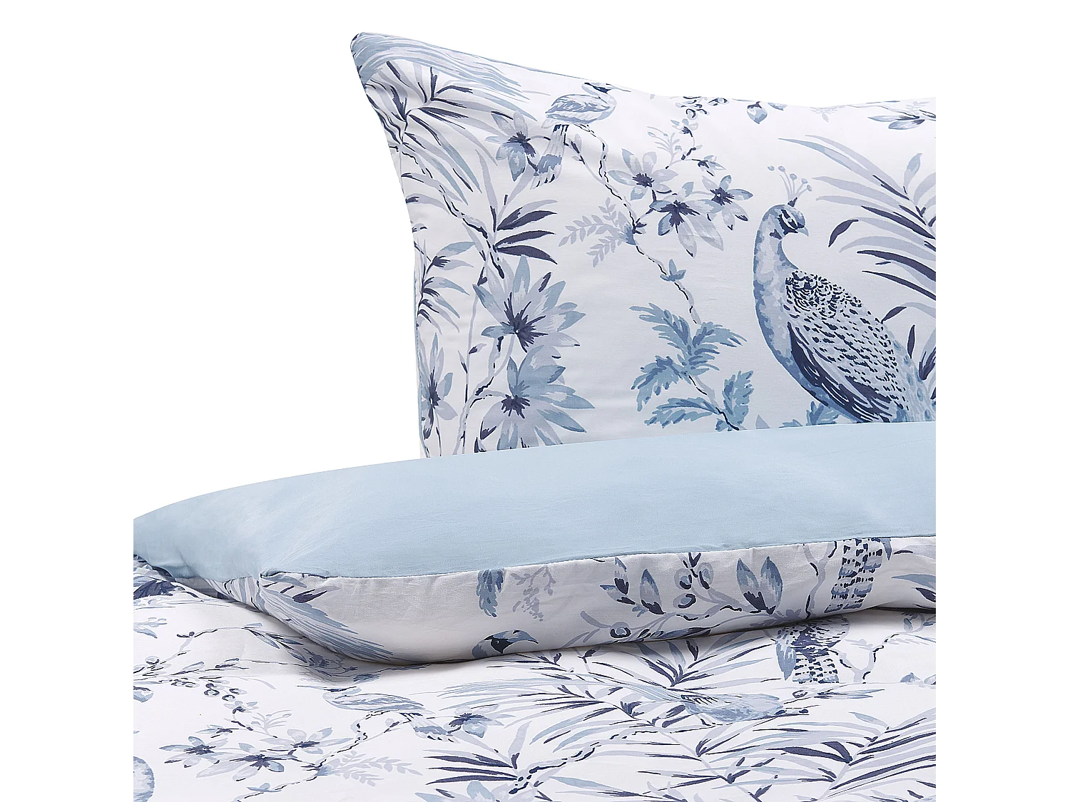 Conjunto de capas de edredão BALLARD Cetim de algodão 135 x 200 cm Azul