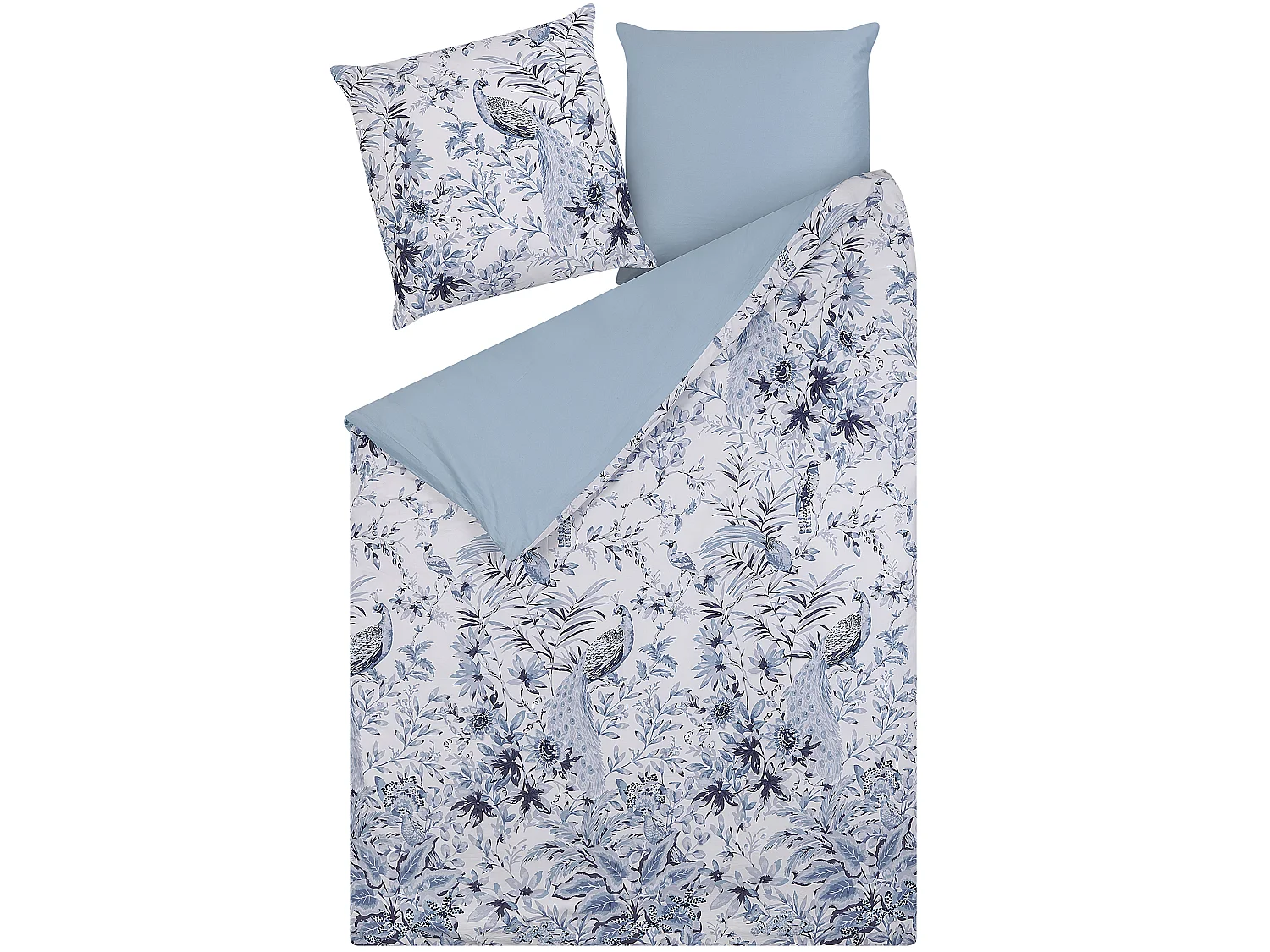 Conjunto de capas de edredão BALLARD Cetim de algodão 135 x 200 cm Azul