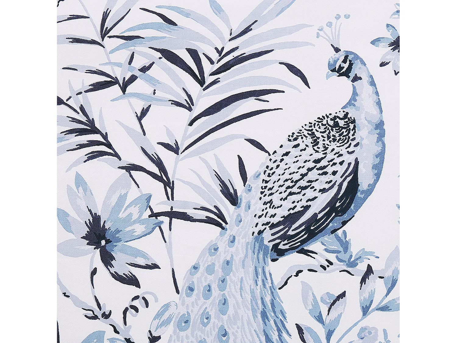 Dekbedovertrekset BALLARD Satijn katoen 135 x 200 cm Blauw