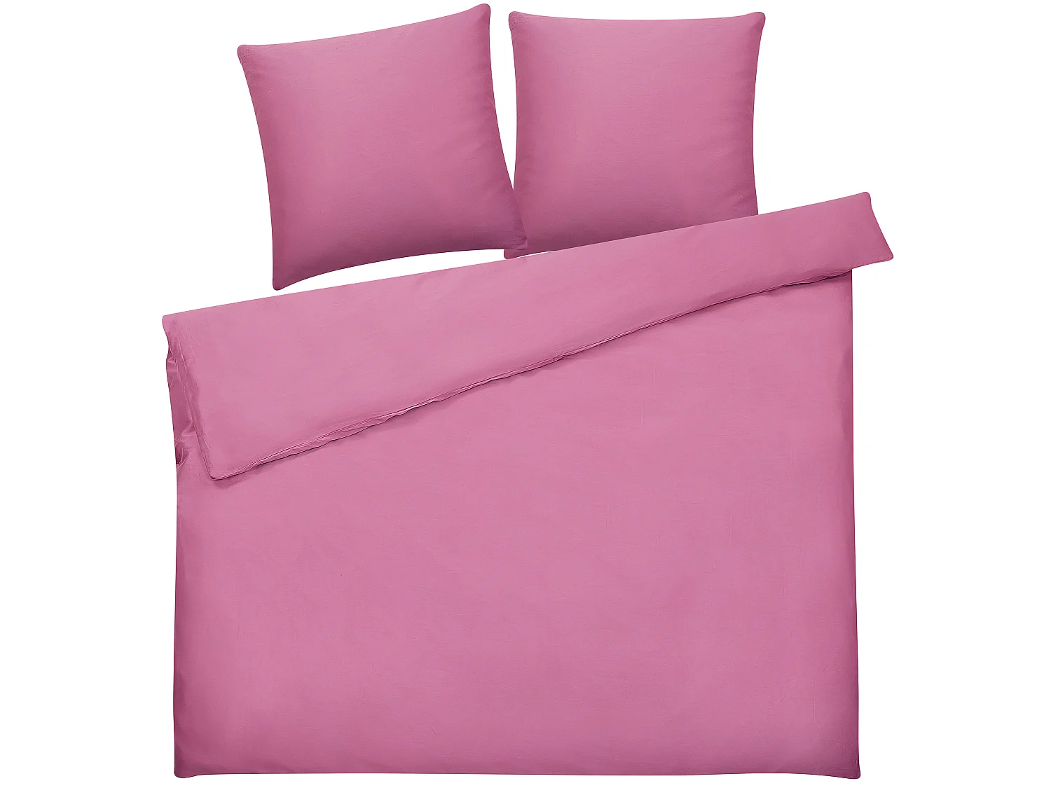 Ensemble de housses de couette HARMONRIDGE Satin de coton 220 x 240 cm Rose