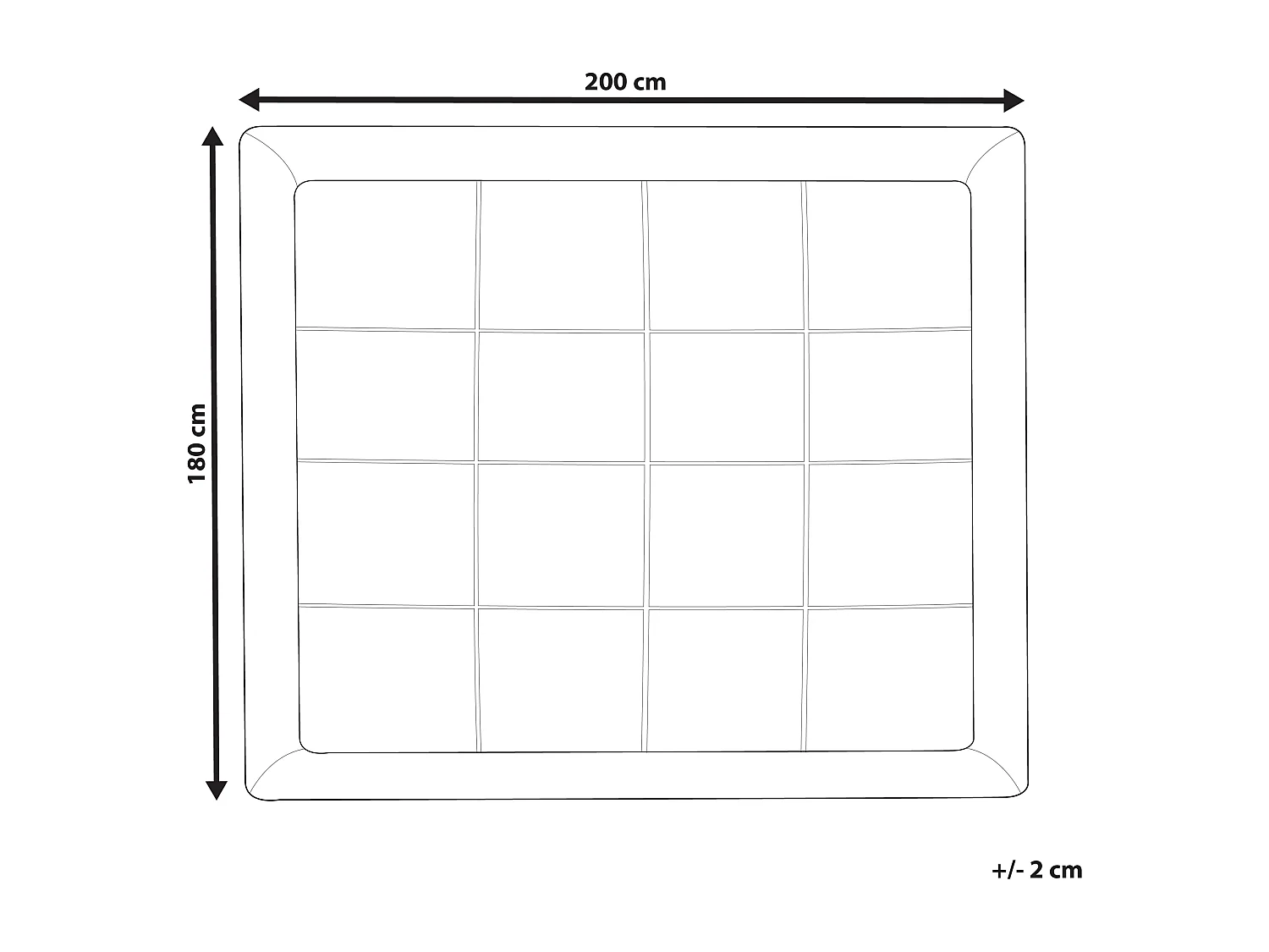 Matrastopper MULHACEN 180 x 200 cm