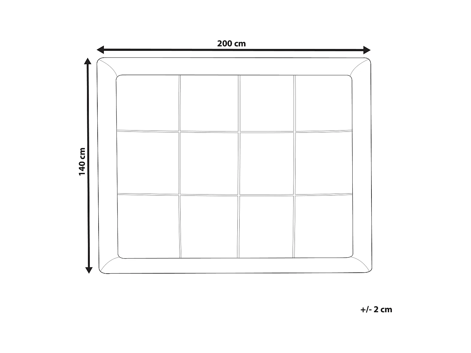 Matrasbeschermer AIZKORRI 140 x 200 cm