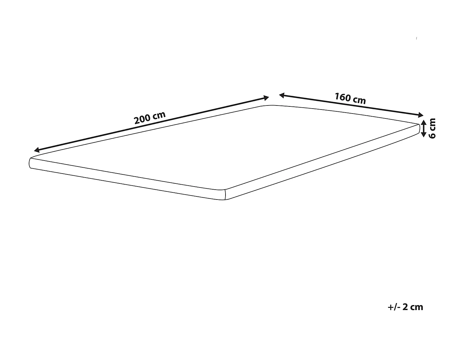 Surmatelas SLUMBER 160 x 200 cm