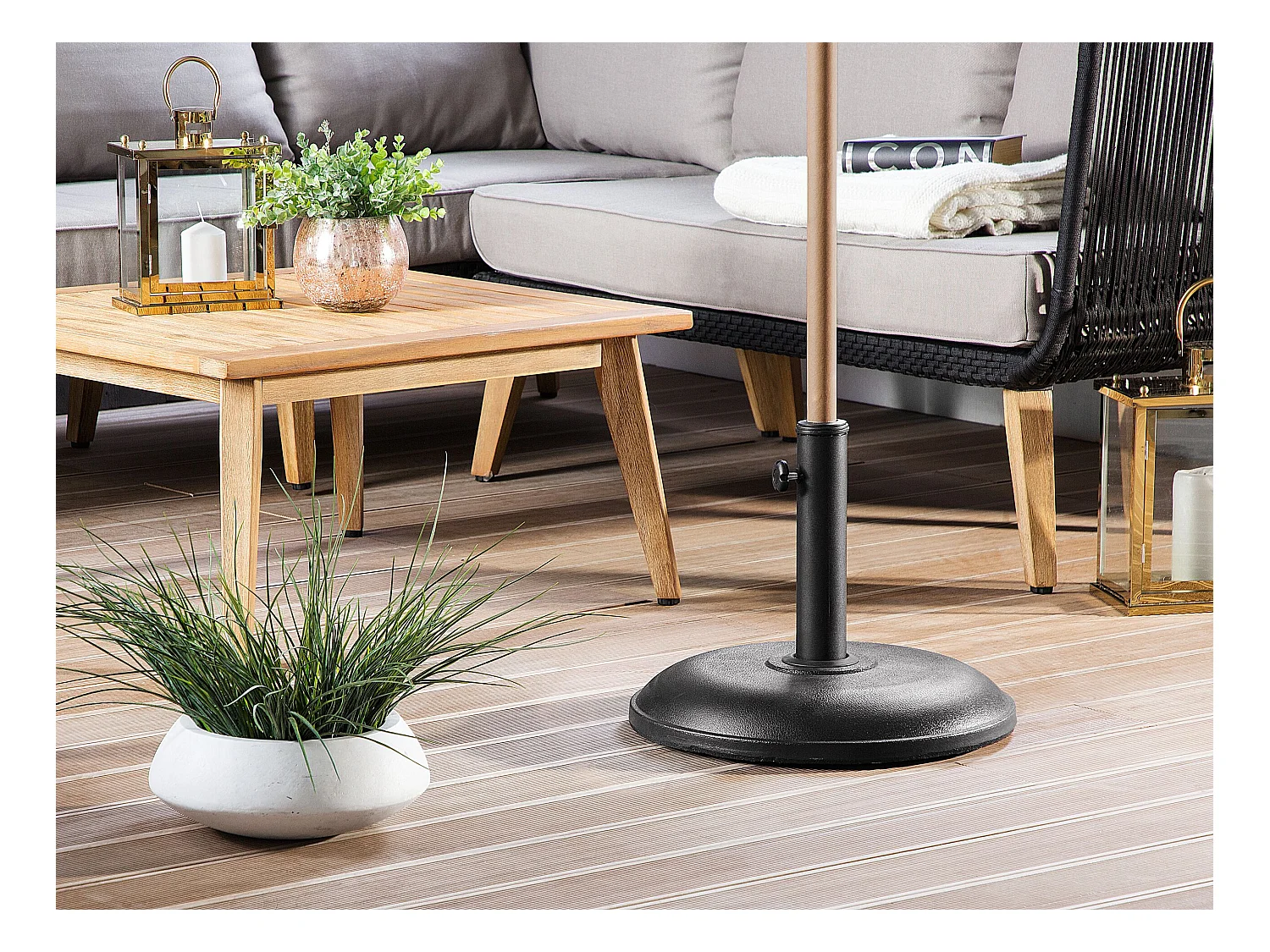 Base per ombrellone CANZO Nero Rotonda 21 kg